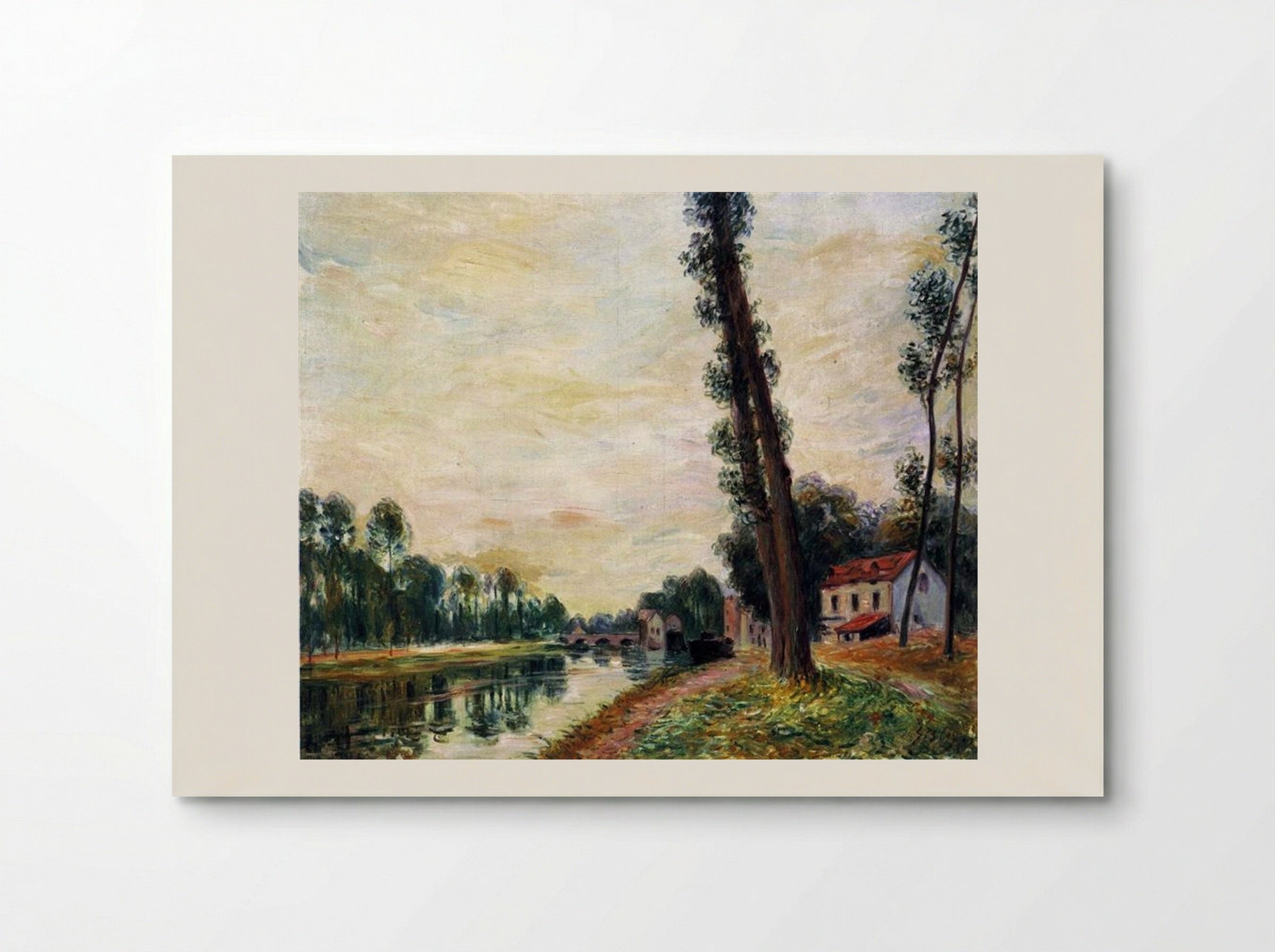 The Banks of the Loing - Alfred Sisley - Poster