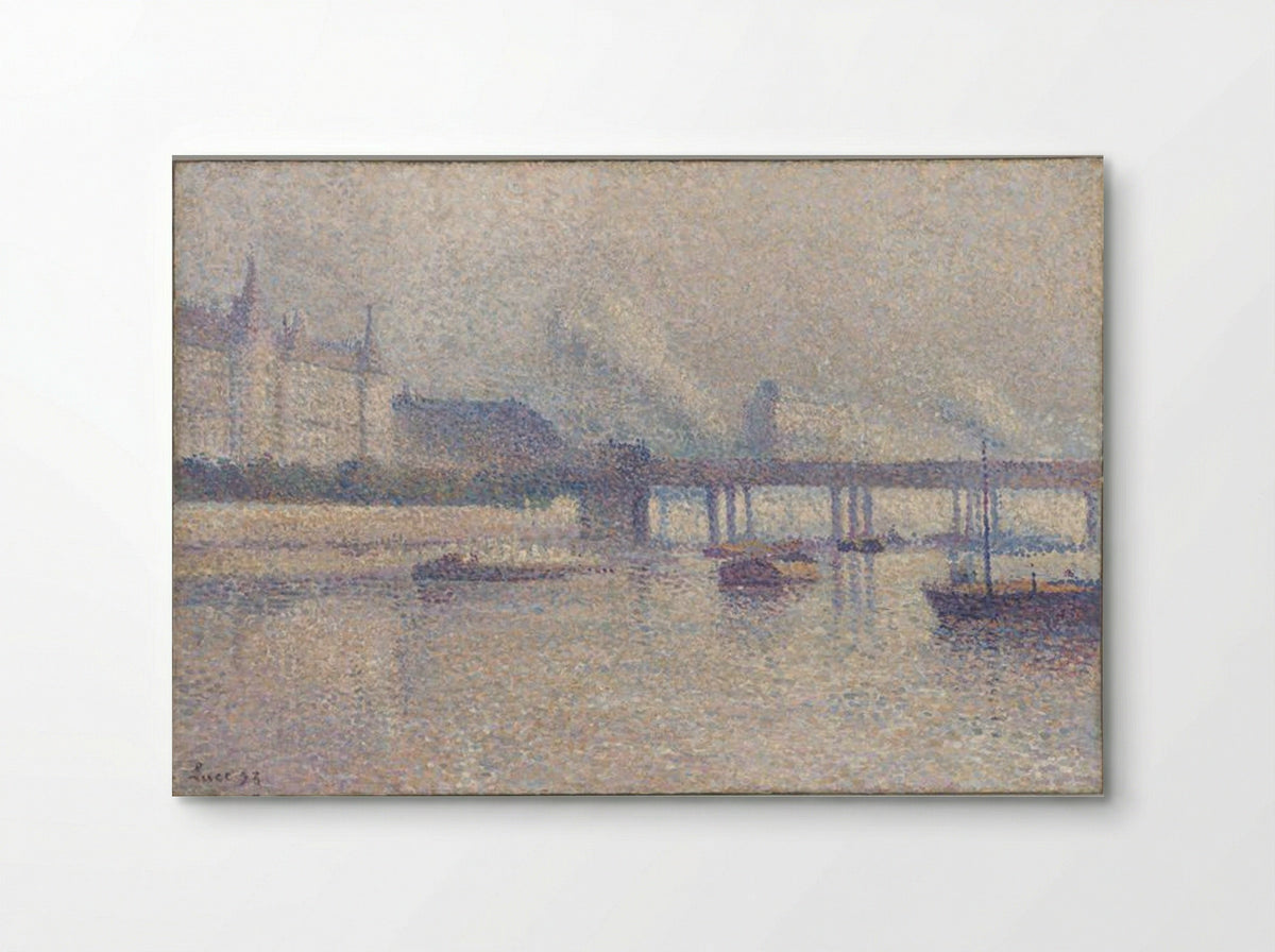 The Banks of the Seine River in Paris - Maximilien Luce - Poster