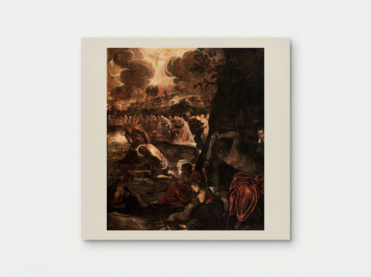 The Baptism of Christ - Tintoretto - Poster