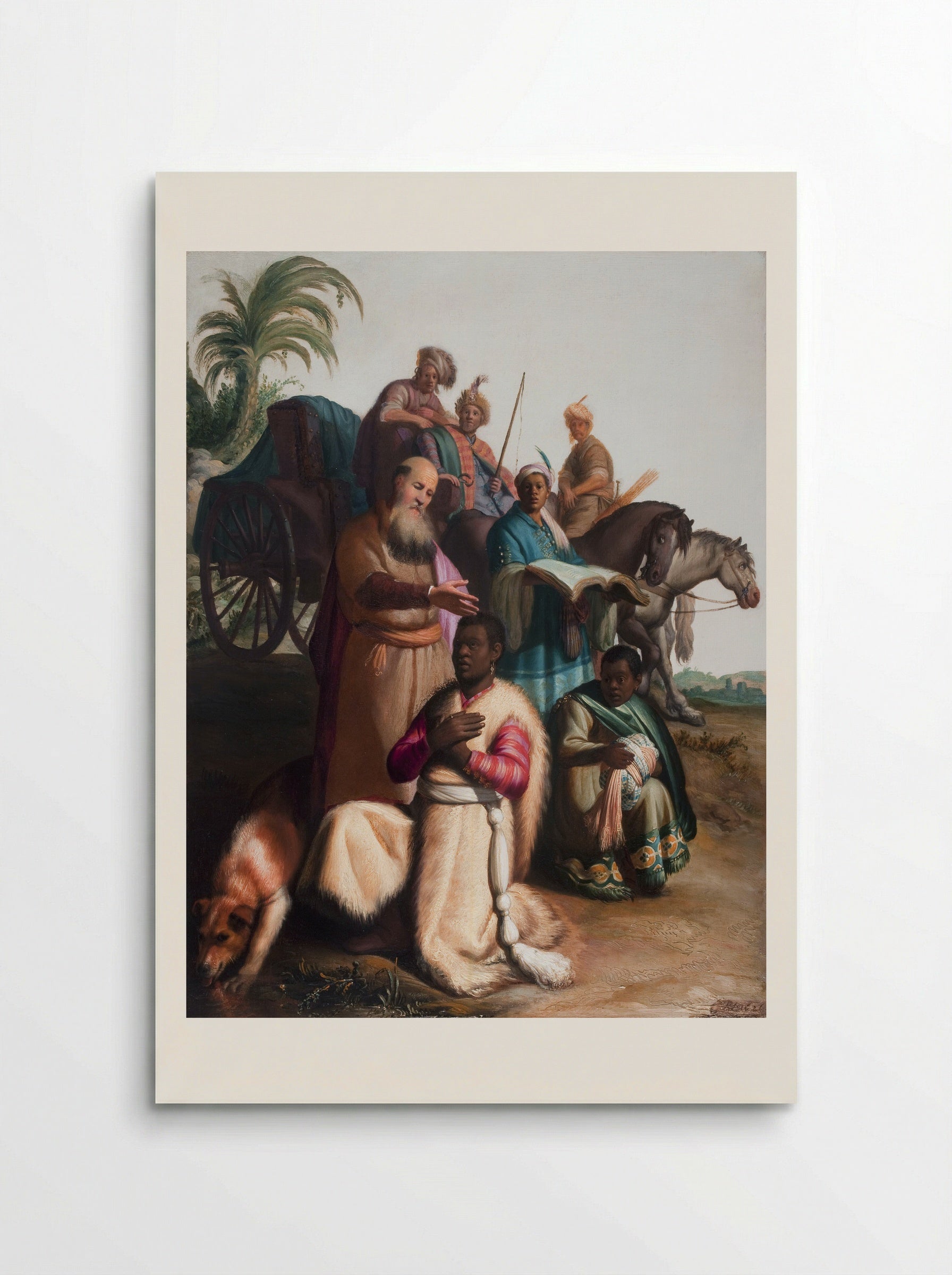 The Baptism of the Eunuch - Rembrandt Harmensz. van Rijn - Poster