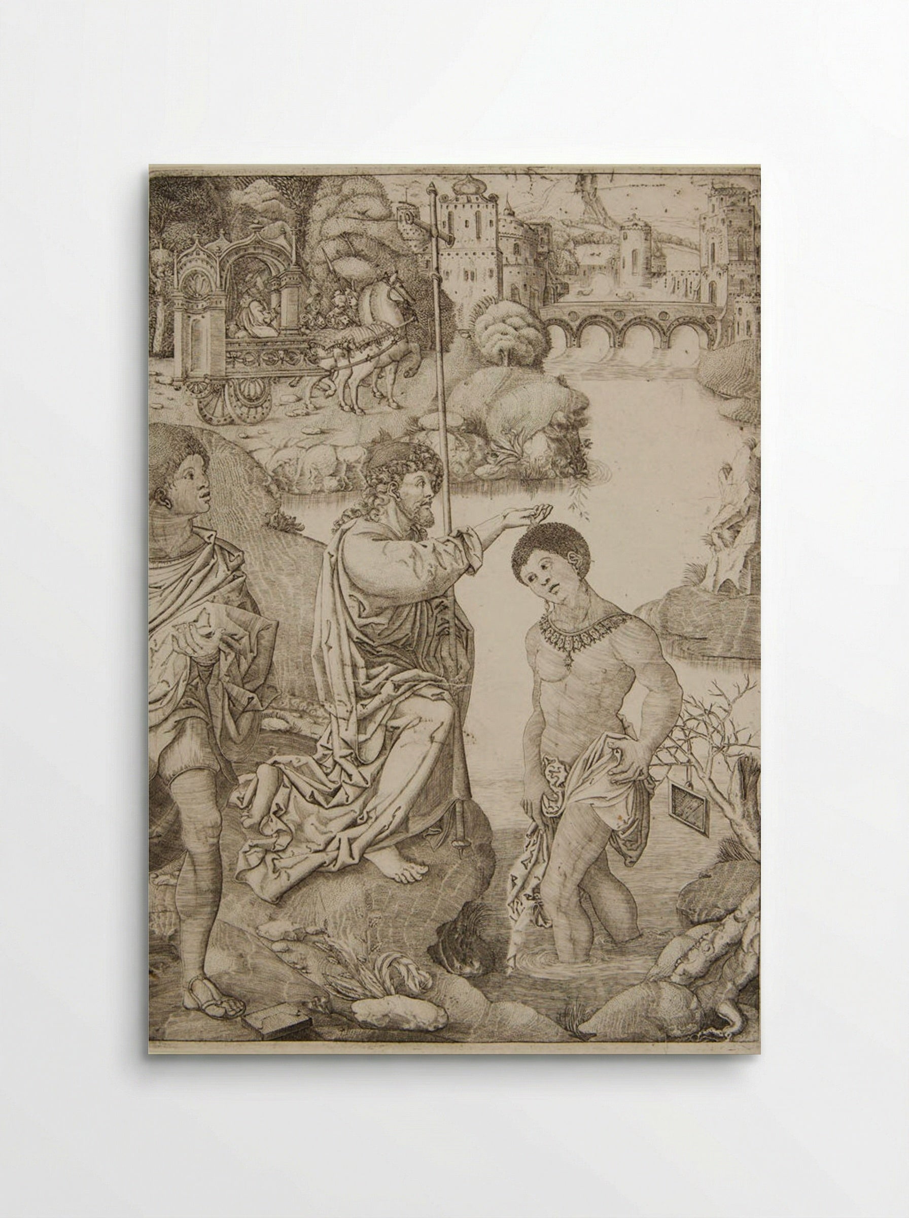 The Baptism of the Eunuch - Allaert Claesz - Poster
