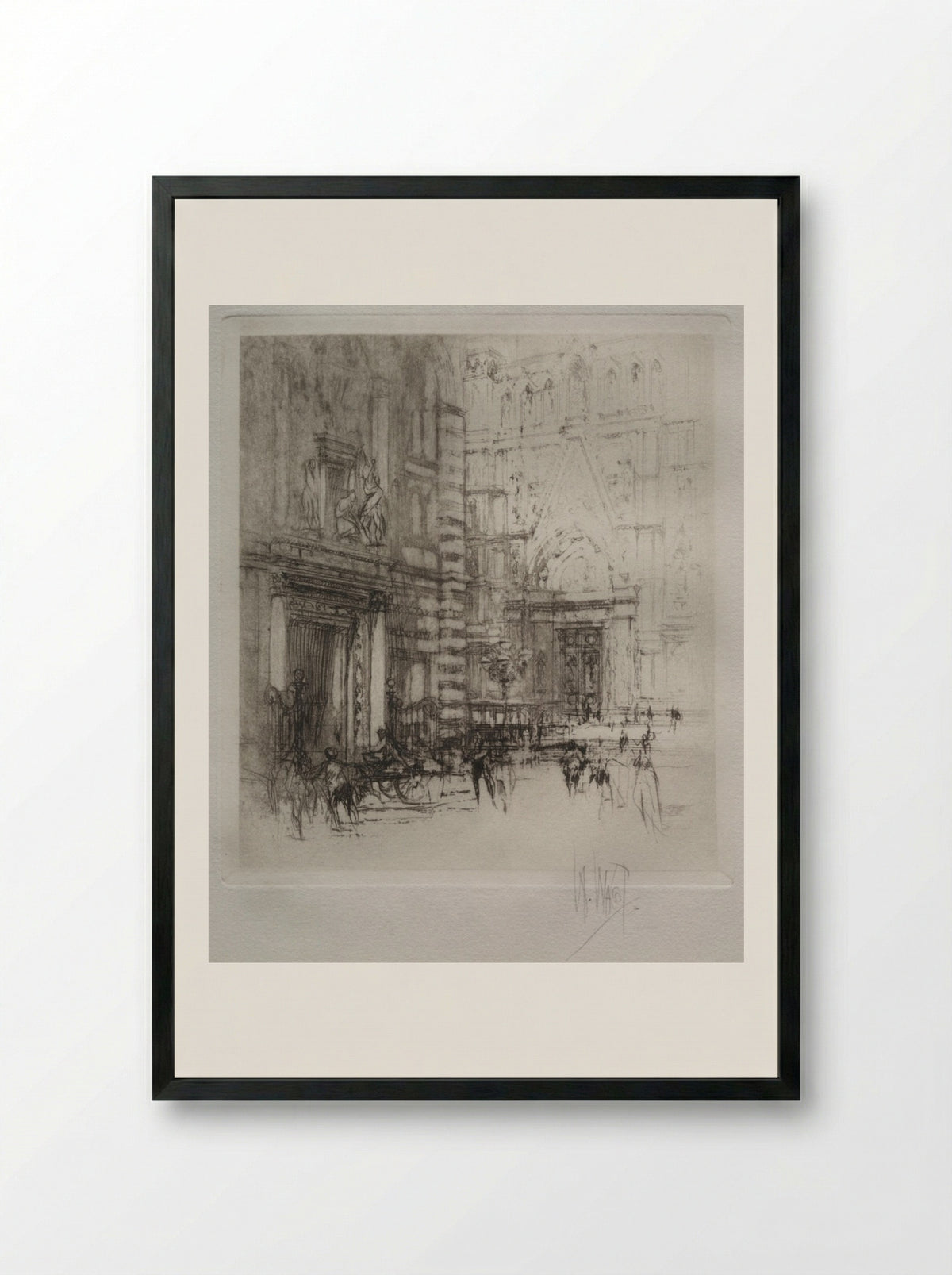 The Baptistry, Florence - William Walcot - Framed Print Black