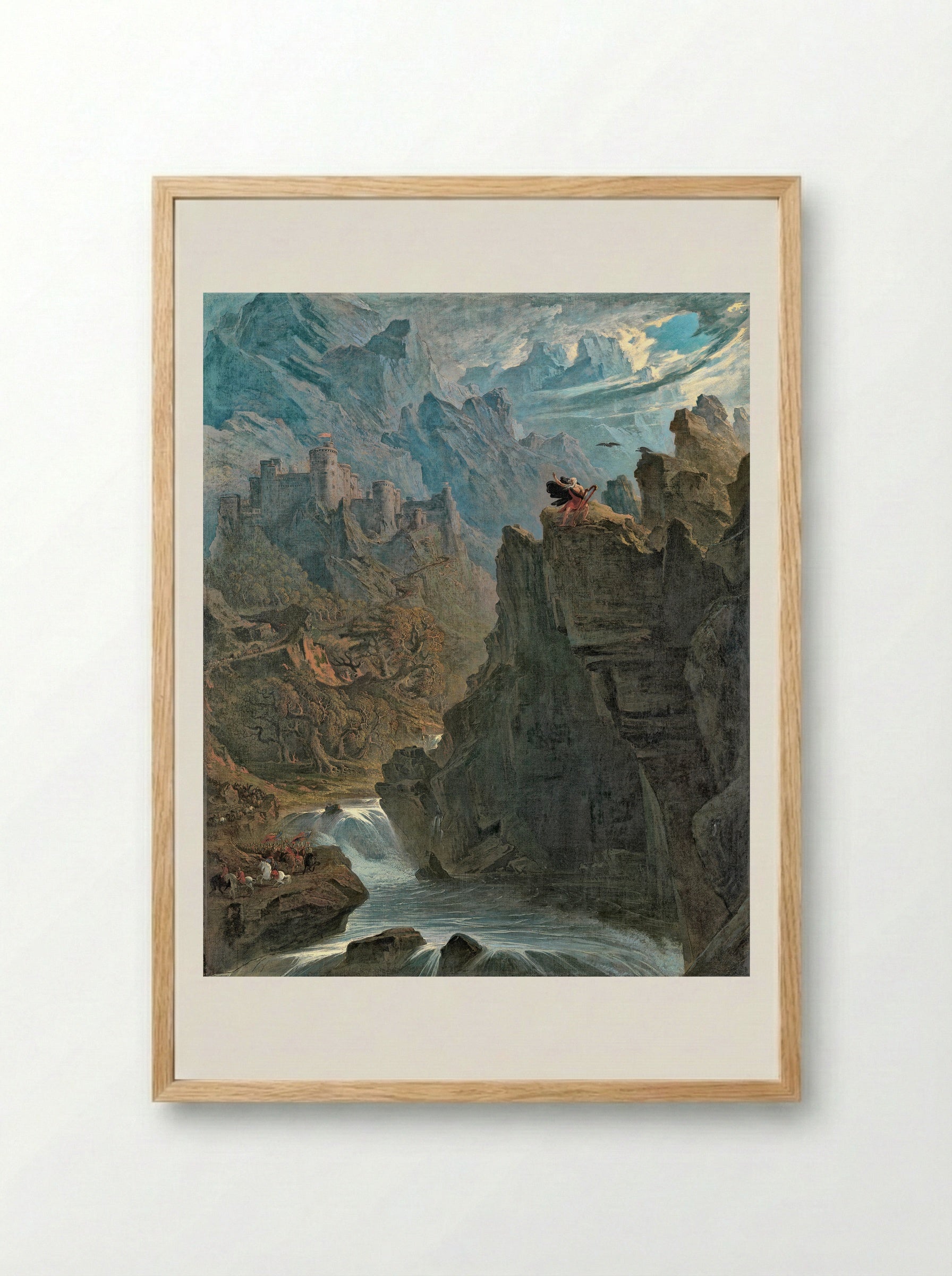 The Bard - John Martin - Framed Print Wood