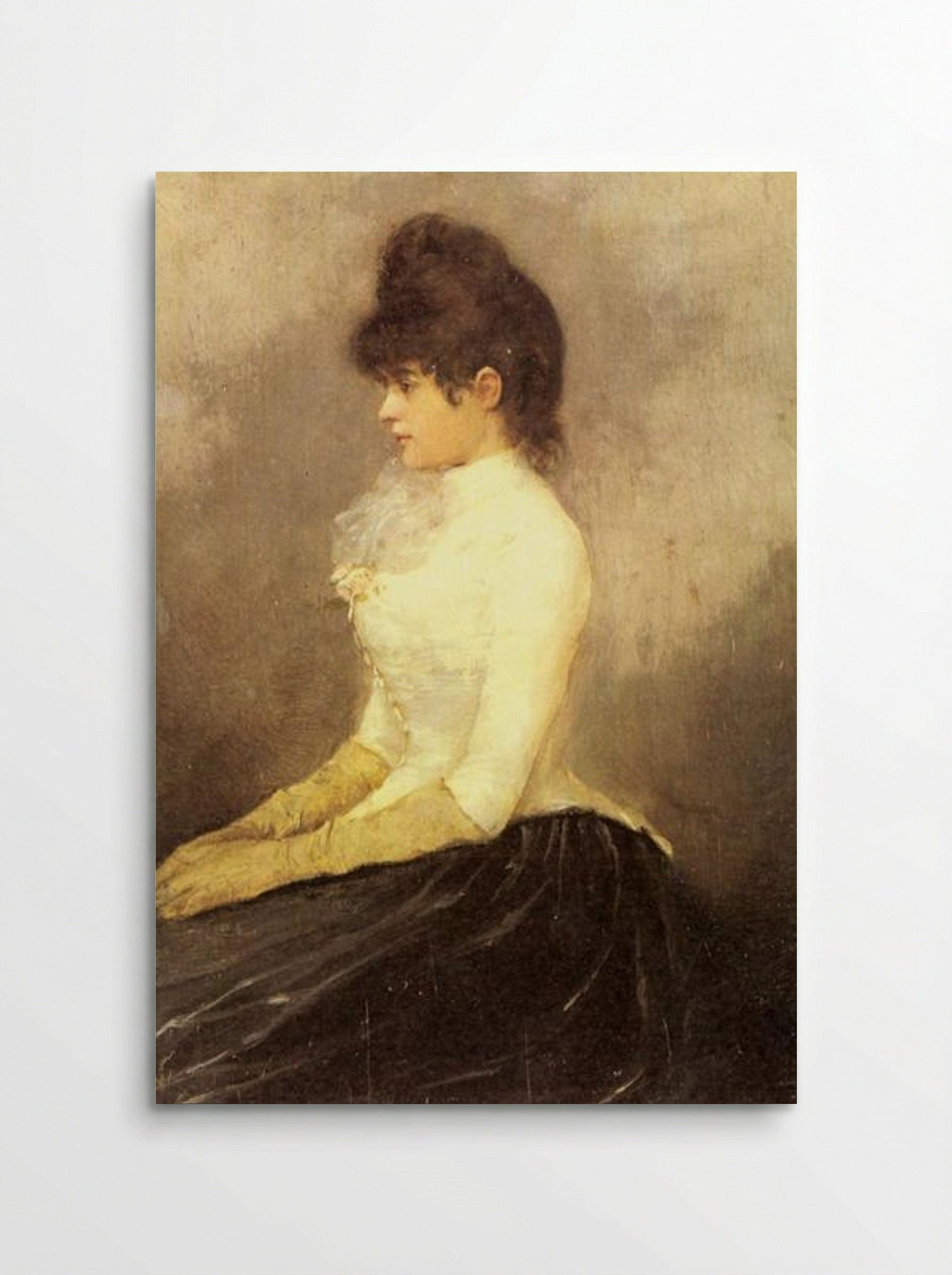 The Baroness von Munchhausen - Alfred Stevens - Poster