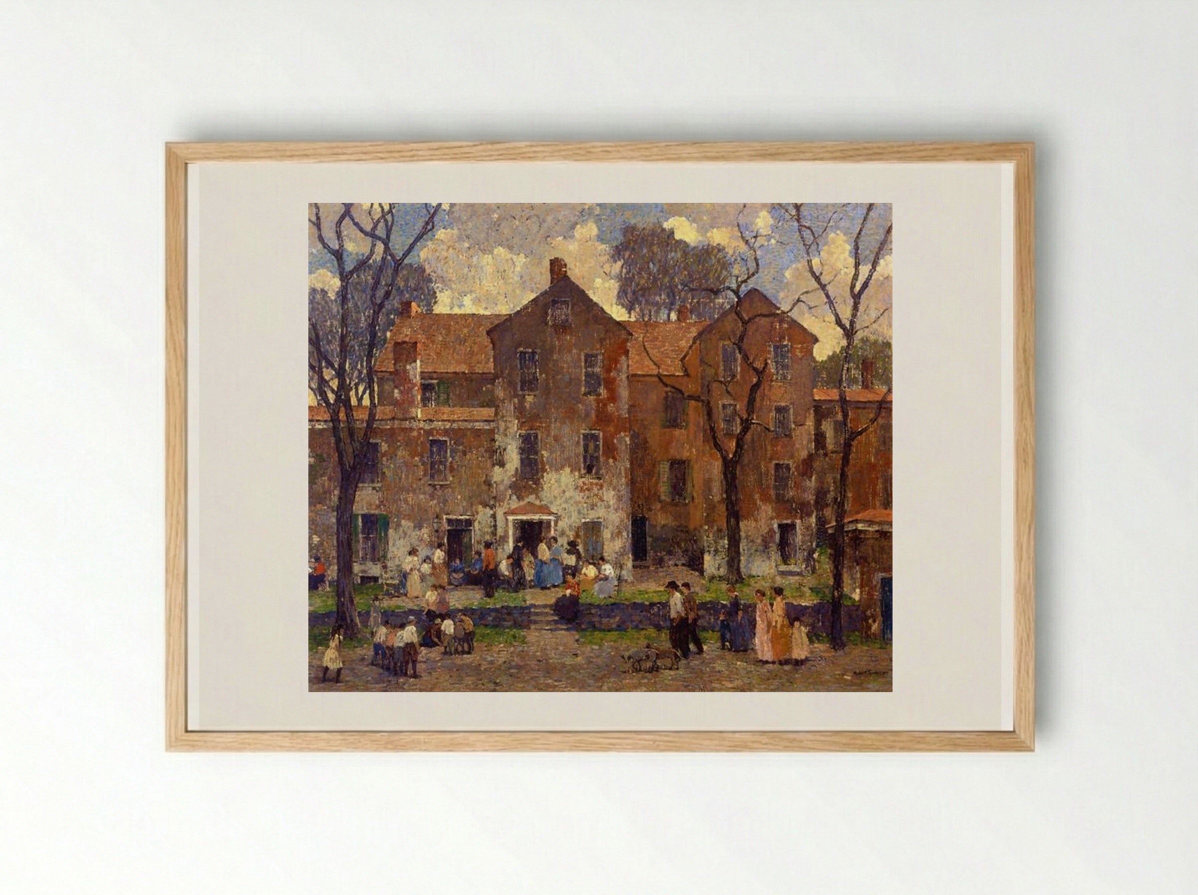 The Barracks - Robert Spencer - Framed Print Wood