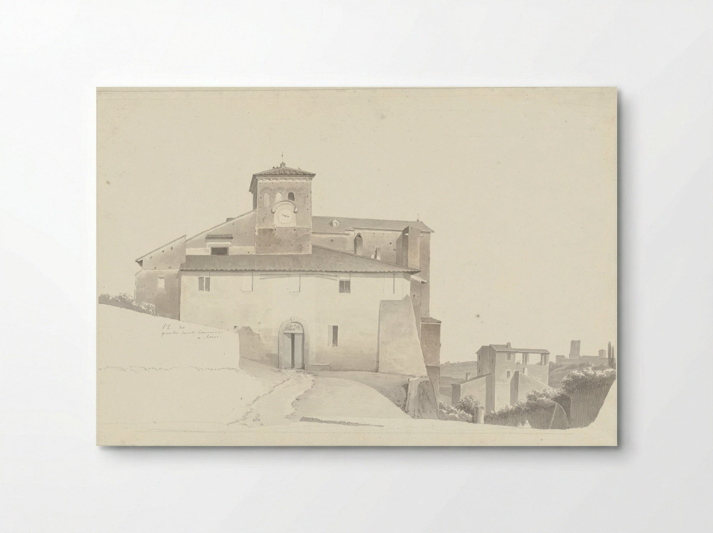 The Basilica of the Santi Quattro Coronati in Rome - Josephus Augustus Knip - Poster