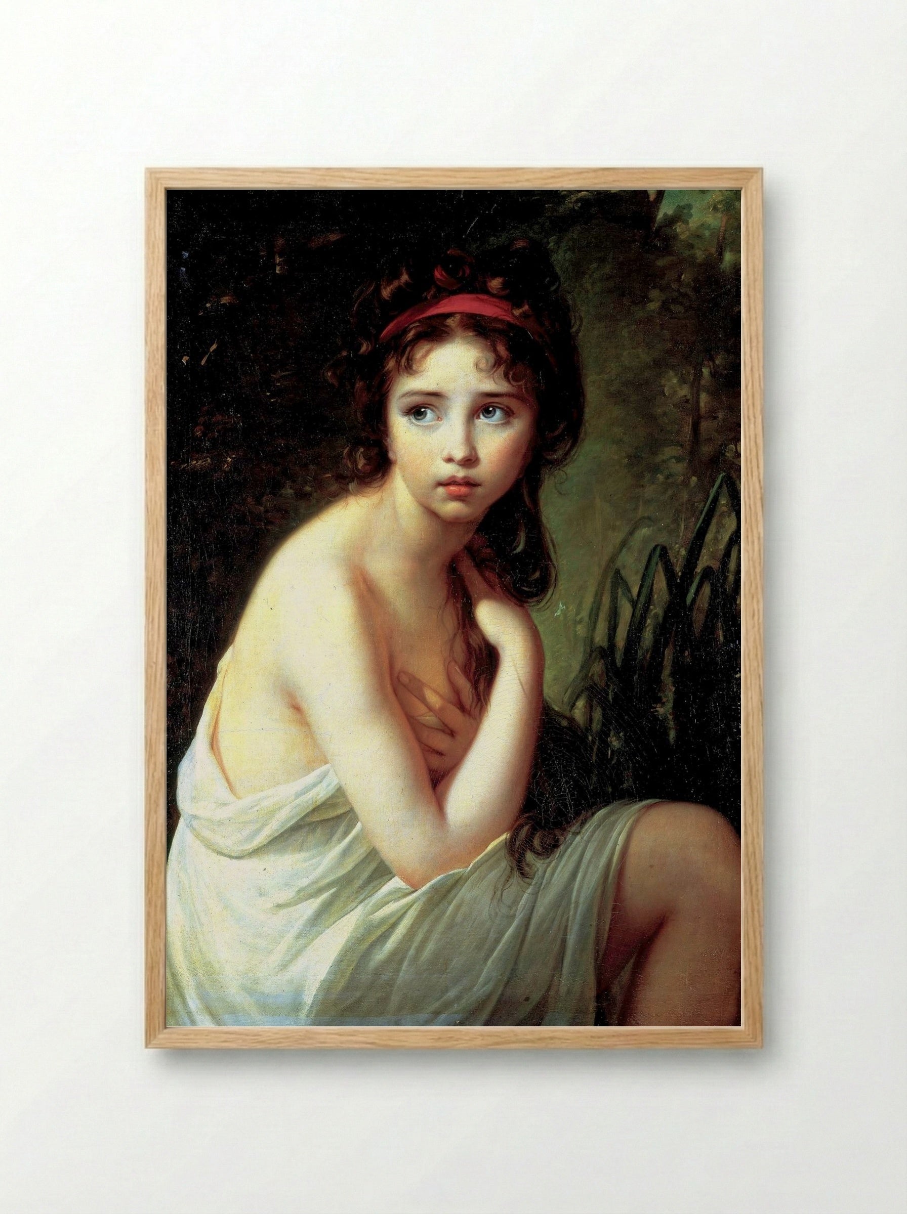 The Bather - Louise Elisabeth Vigée Le Brun - Framed Print Wood