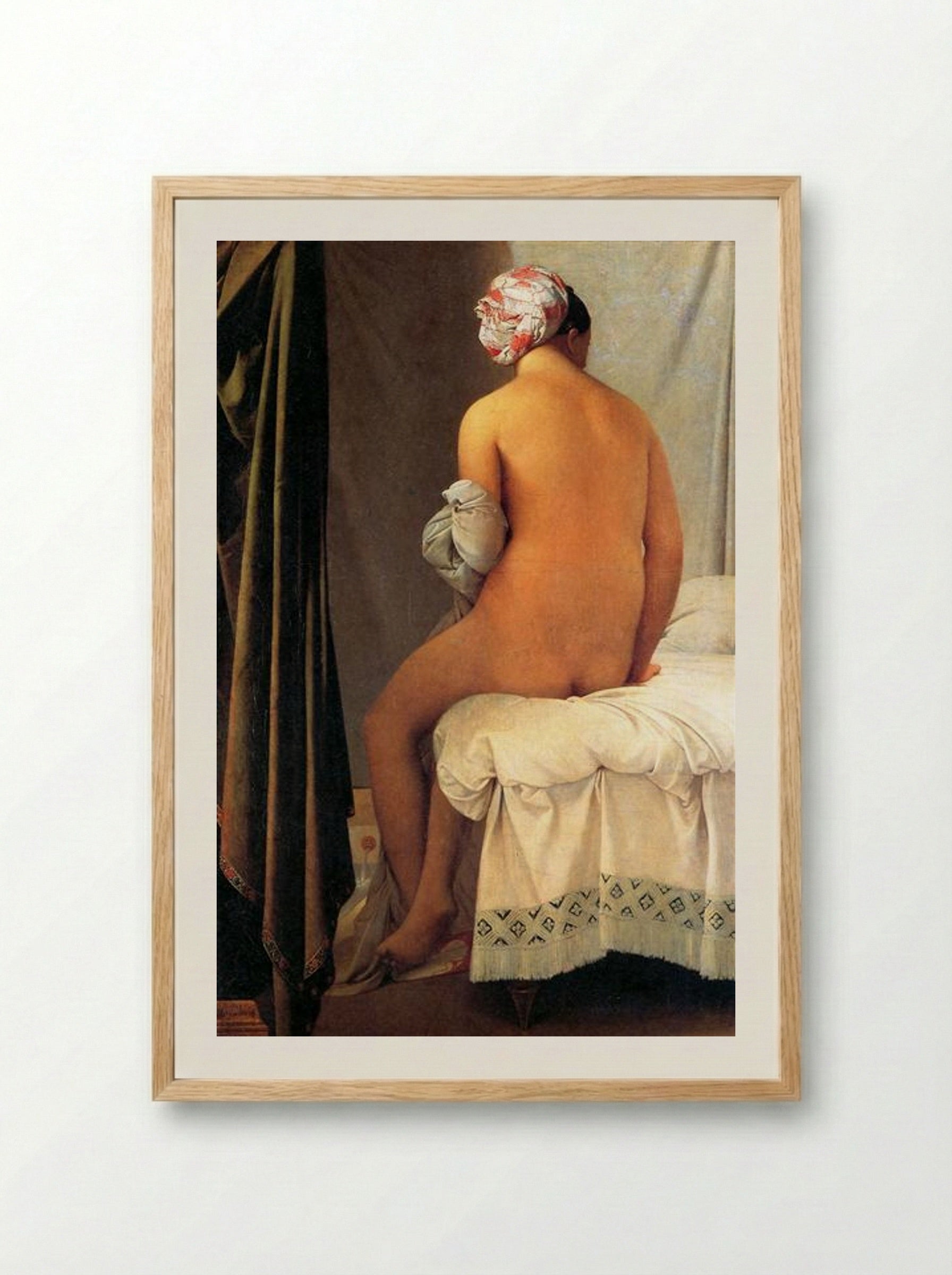 The Bather - Jean-Auguste-Dominique Ingres - Framed Print Wood