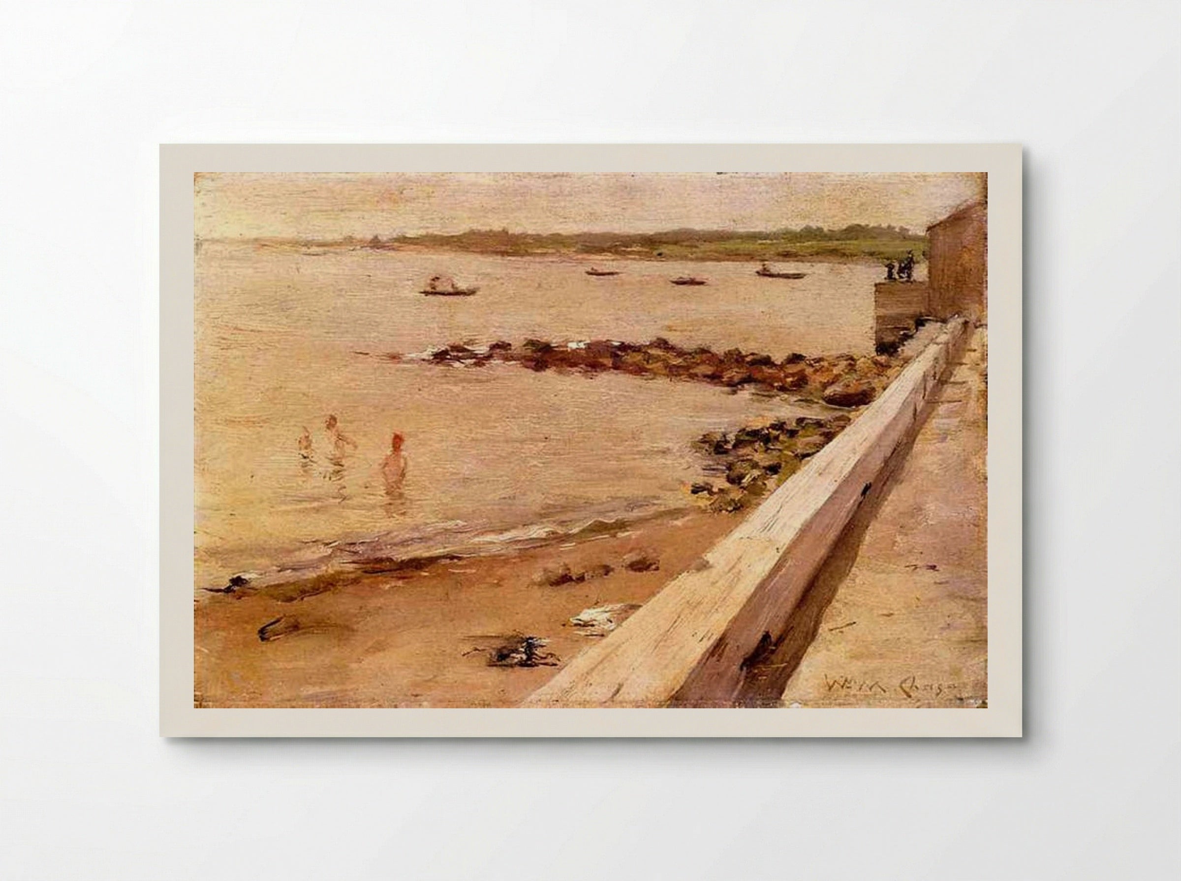The Bathers - William Merritt Chase - Poster
