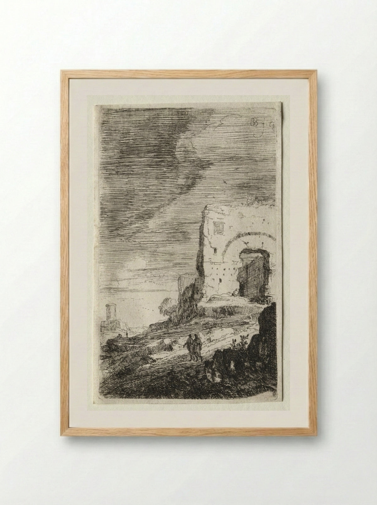 The Baths of Caracalla - Bartholomeus Breenberg - Framed Print Wood