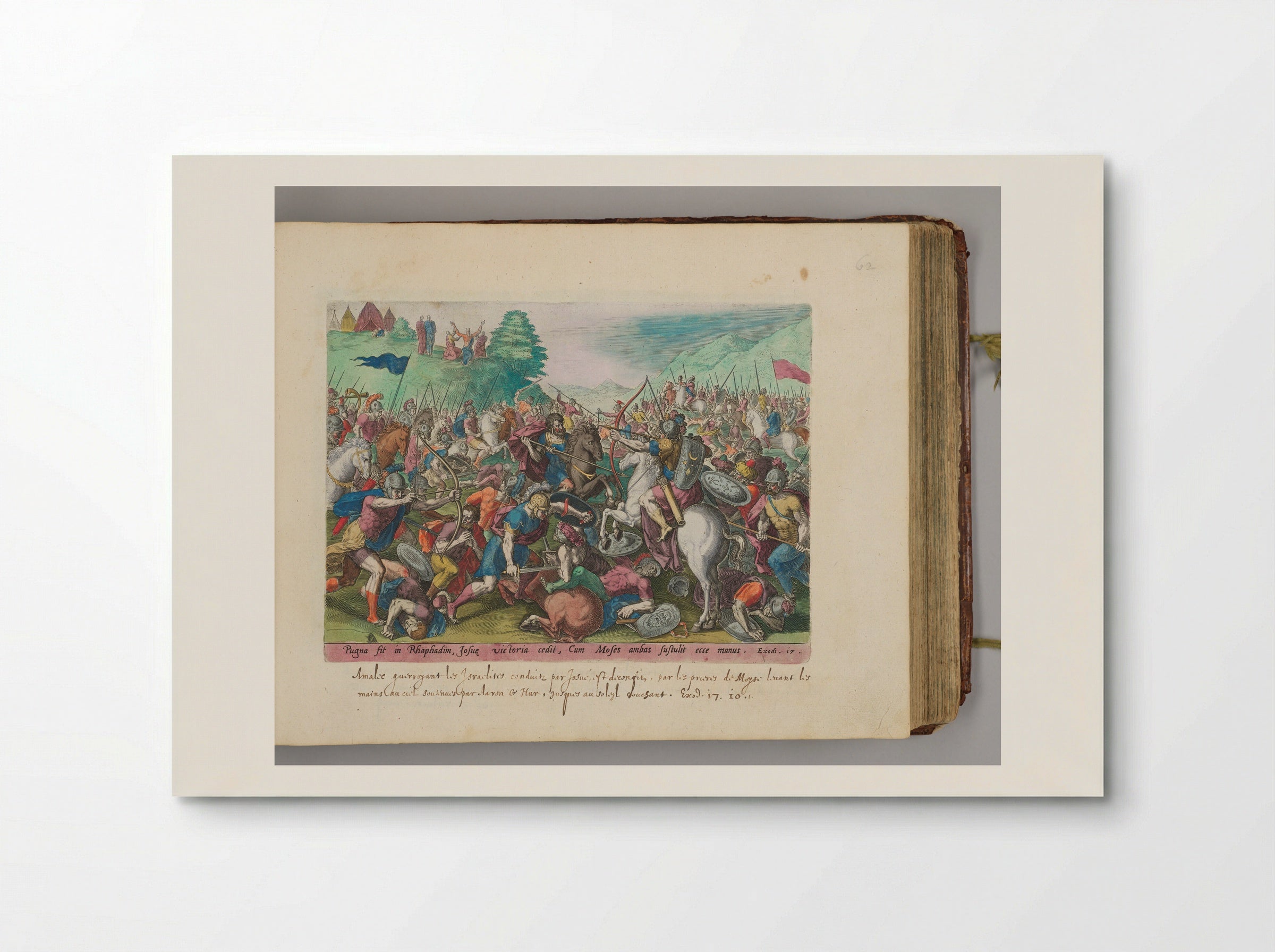 The Battle of Joshua against the Amalekites - Johann Sadeler I - Poster