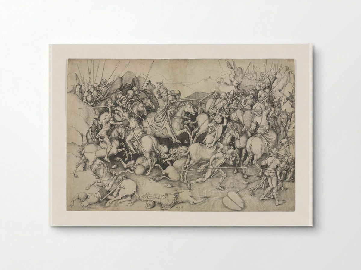 The Battle of St. James the Greater at Clavijo - Martin Schongauer - Poster