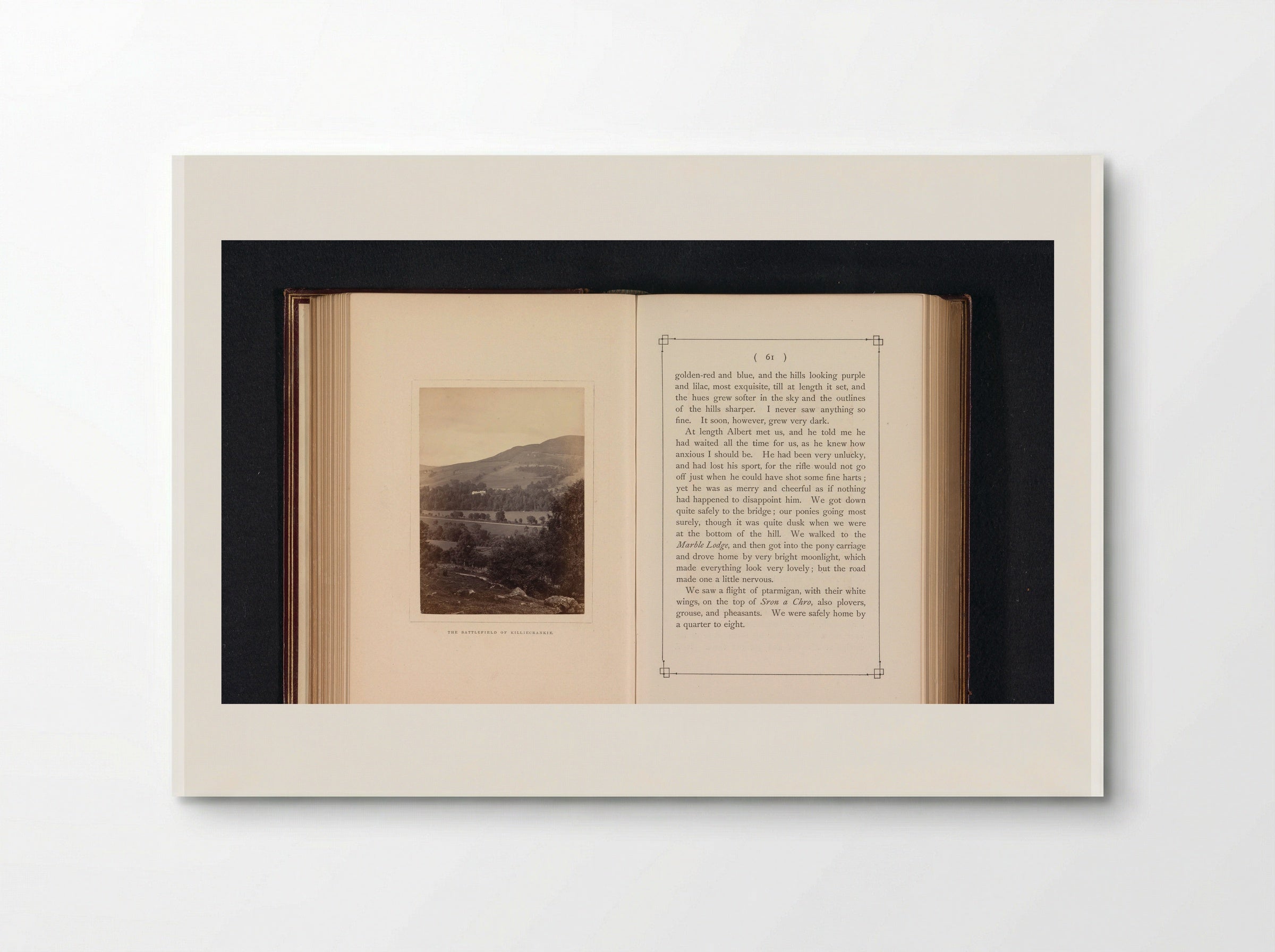 The Battlefield of Killiecrankie - George Washington Wilson - Poster