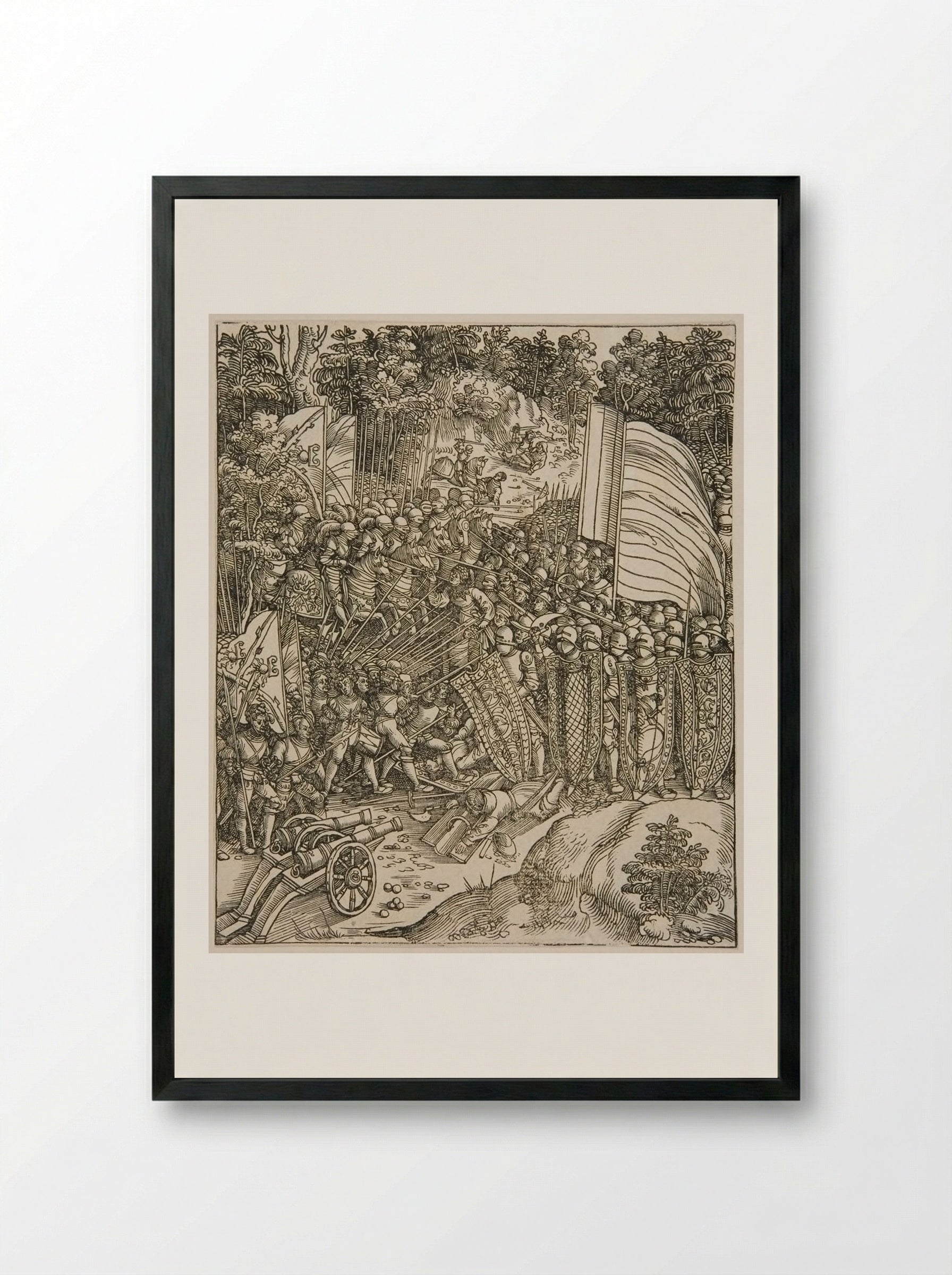 The Bavarian War - Wolf Traut - Framed Print Black