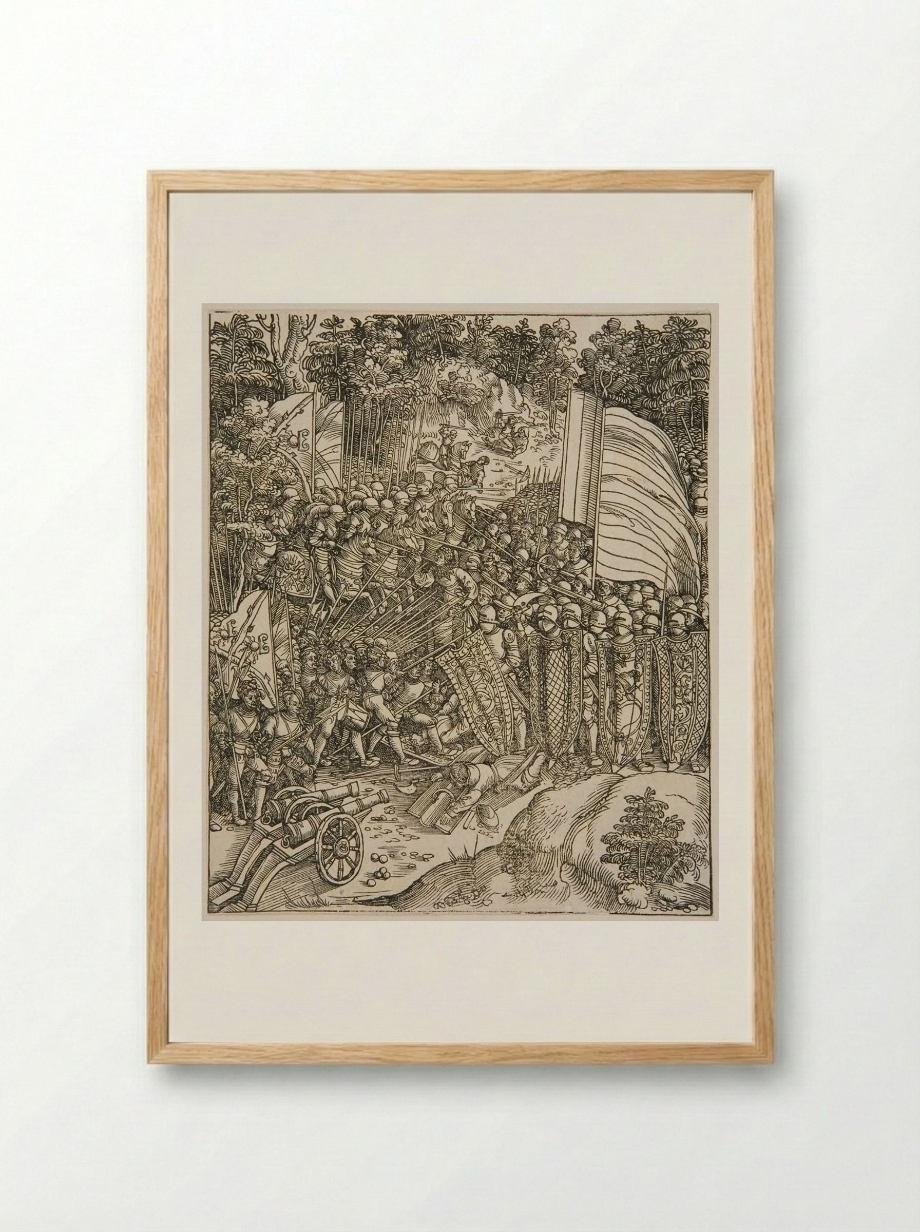 The Bavarian War - Wolf Traut - Framed Print Wood