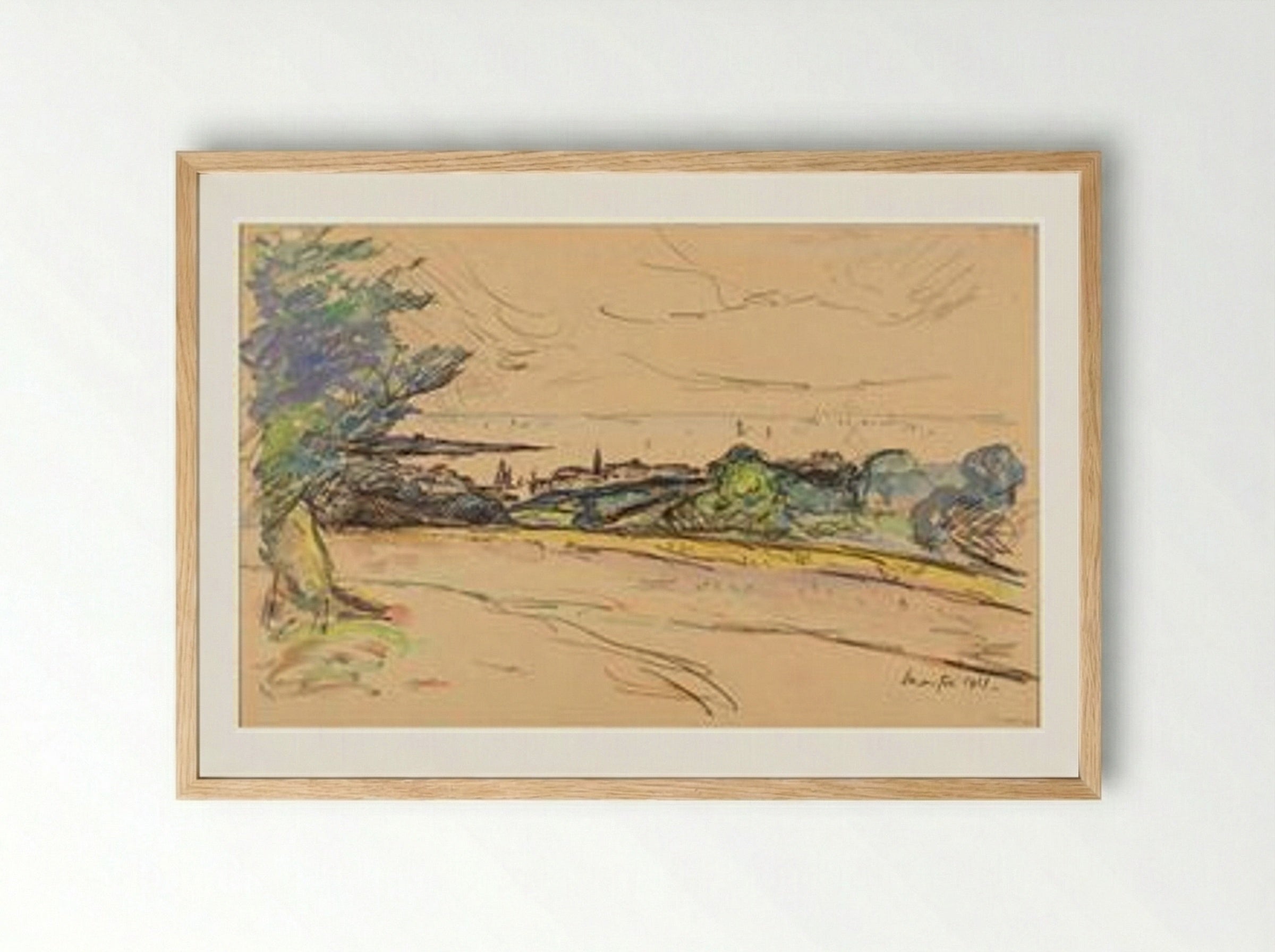 The Bay of Concarneau - Maxime Maufra - Framed Print Wood