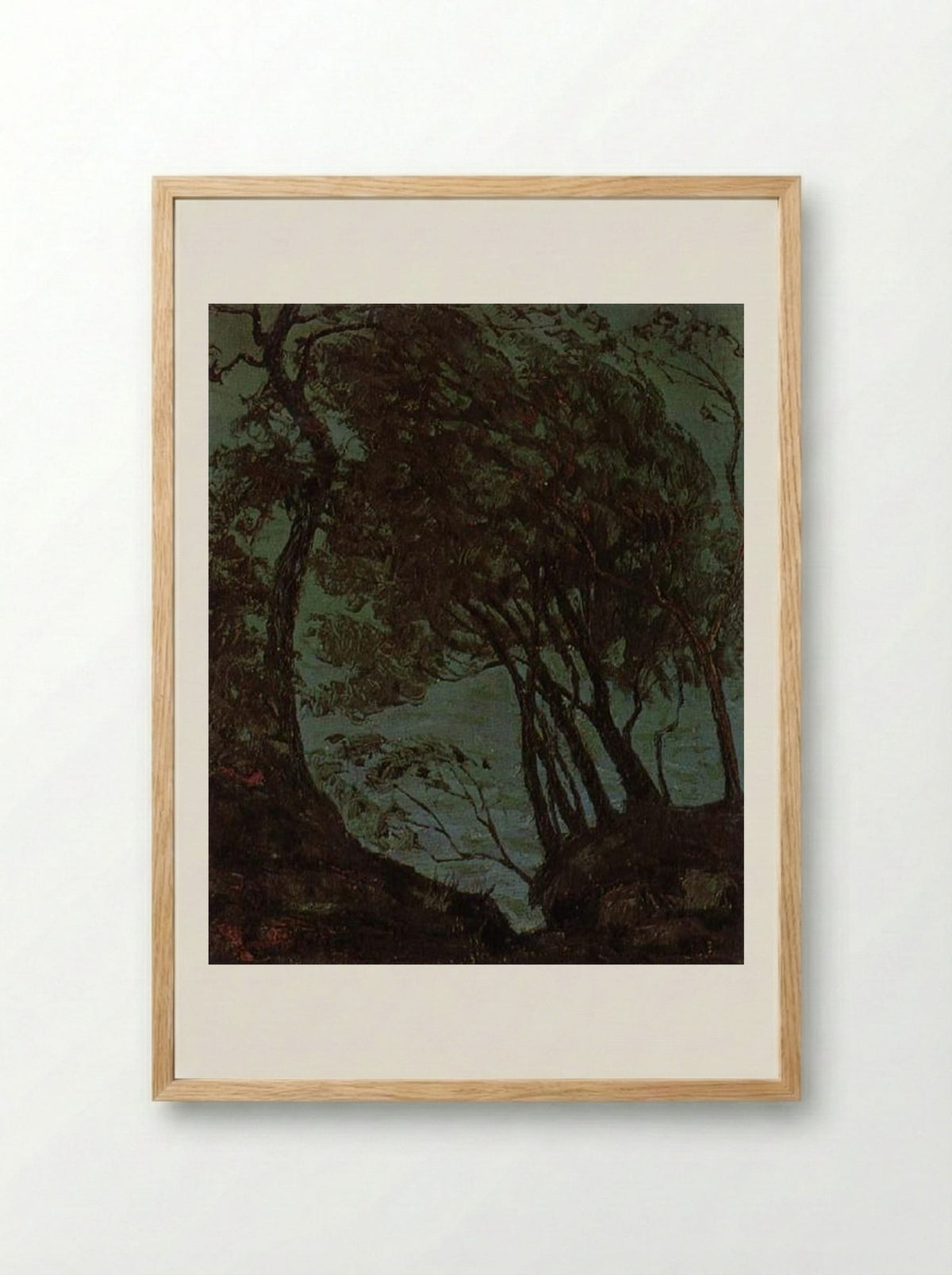 The Bay of Naples's View - Grant Wood - Framed Print Wood