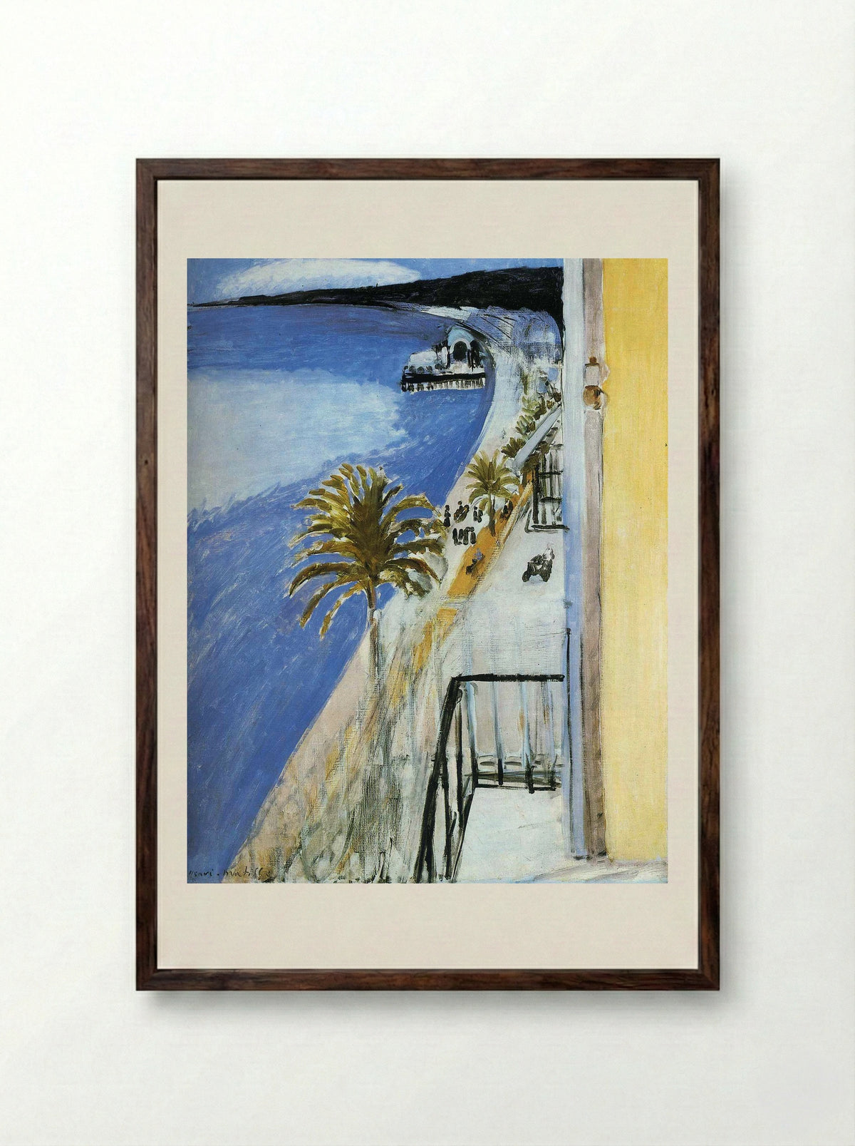 The Bay of Nice - Henri Matisse - Framed Print Dark Wood