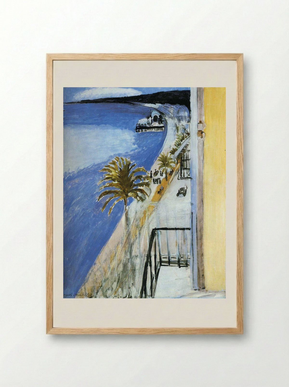The Bay of Nice - Henri Matisse - Framed Print Wood