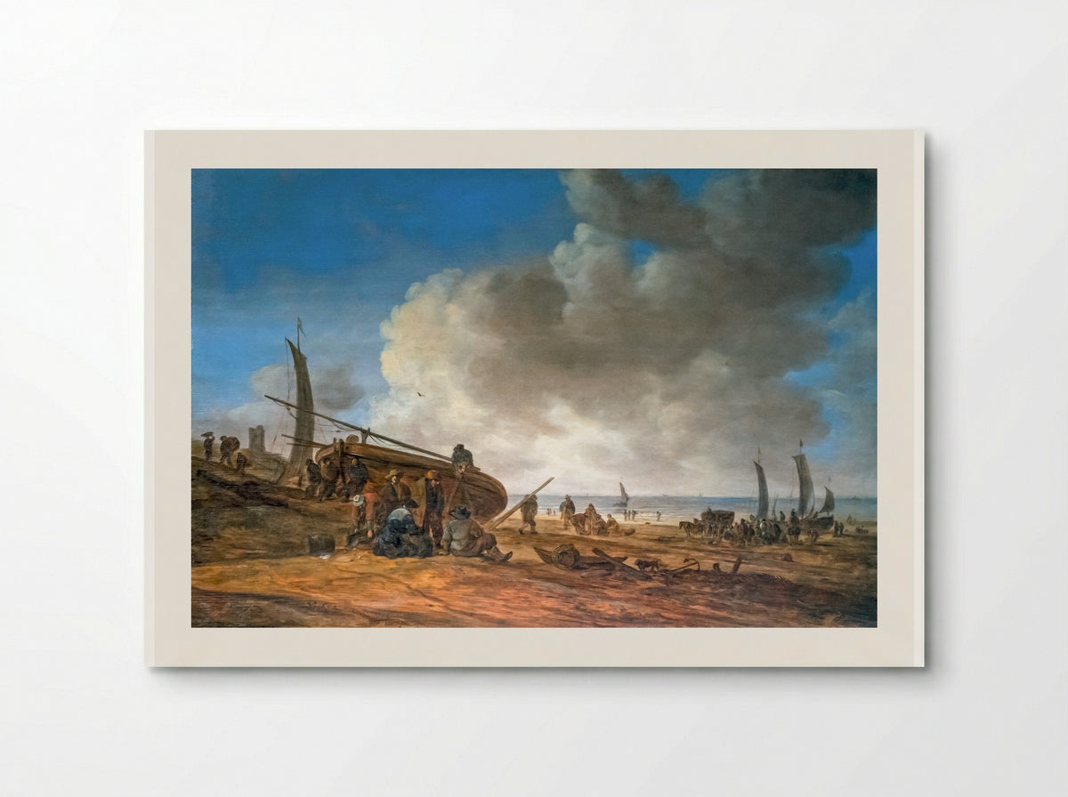 The Beach at Egmond aan Zee - Jan van Goyen - Poster