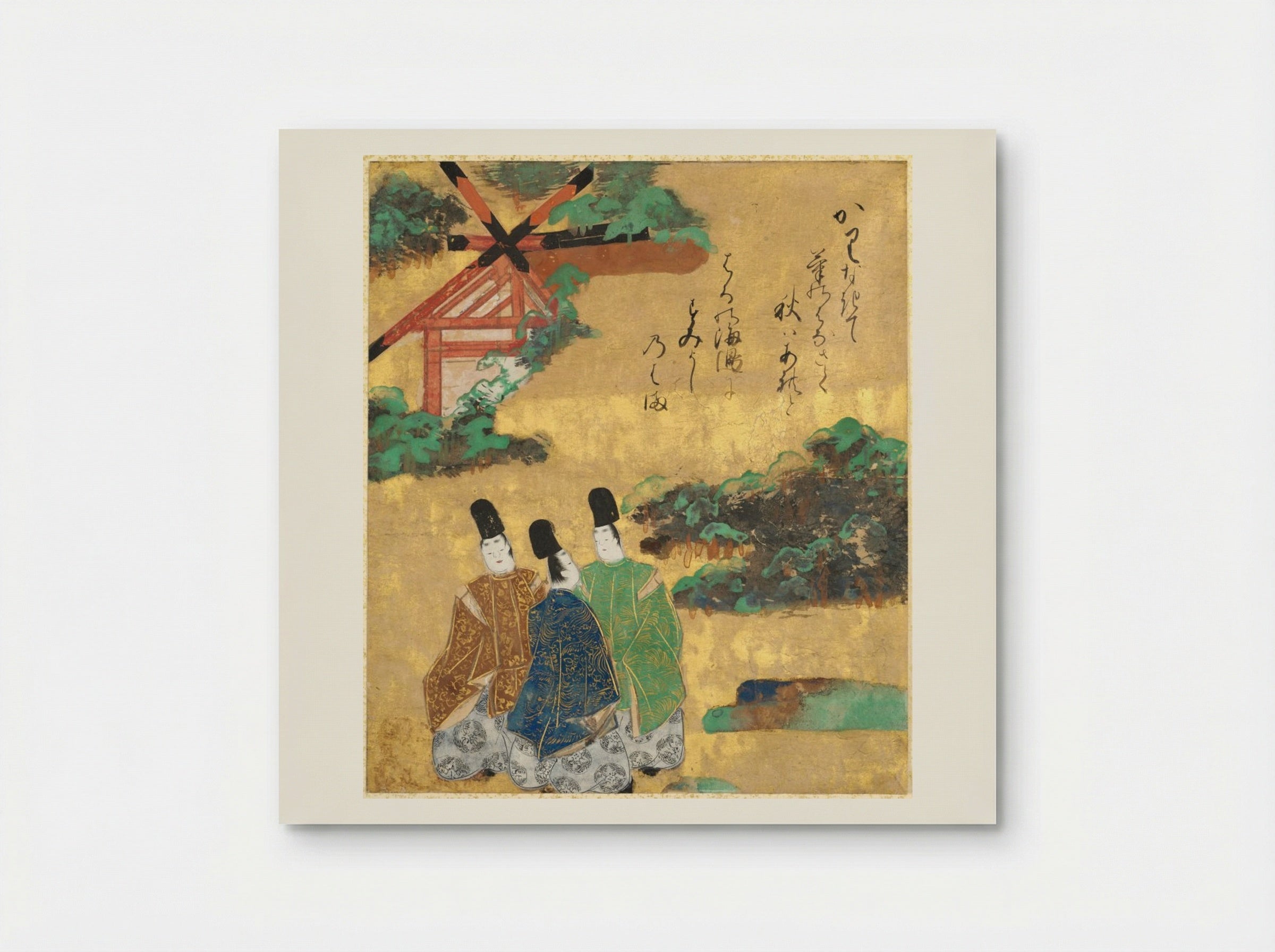 The Beach at Sumiyoshi from the Tales of Ise - Tawaraya Sōtatsu - Poster