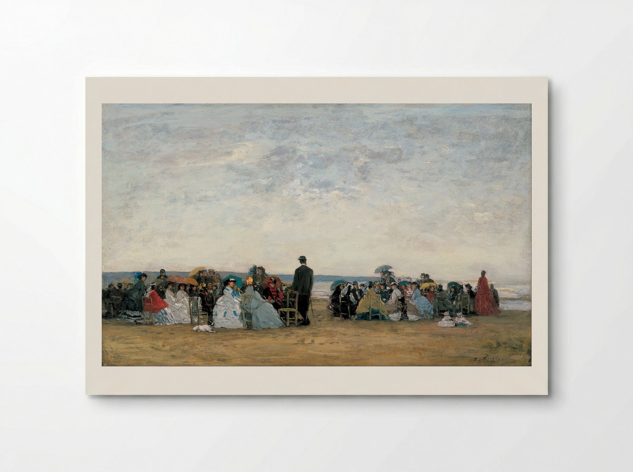 The Beach at Trouville - Eugène Boudin - Poster