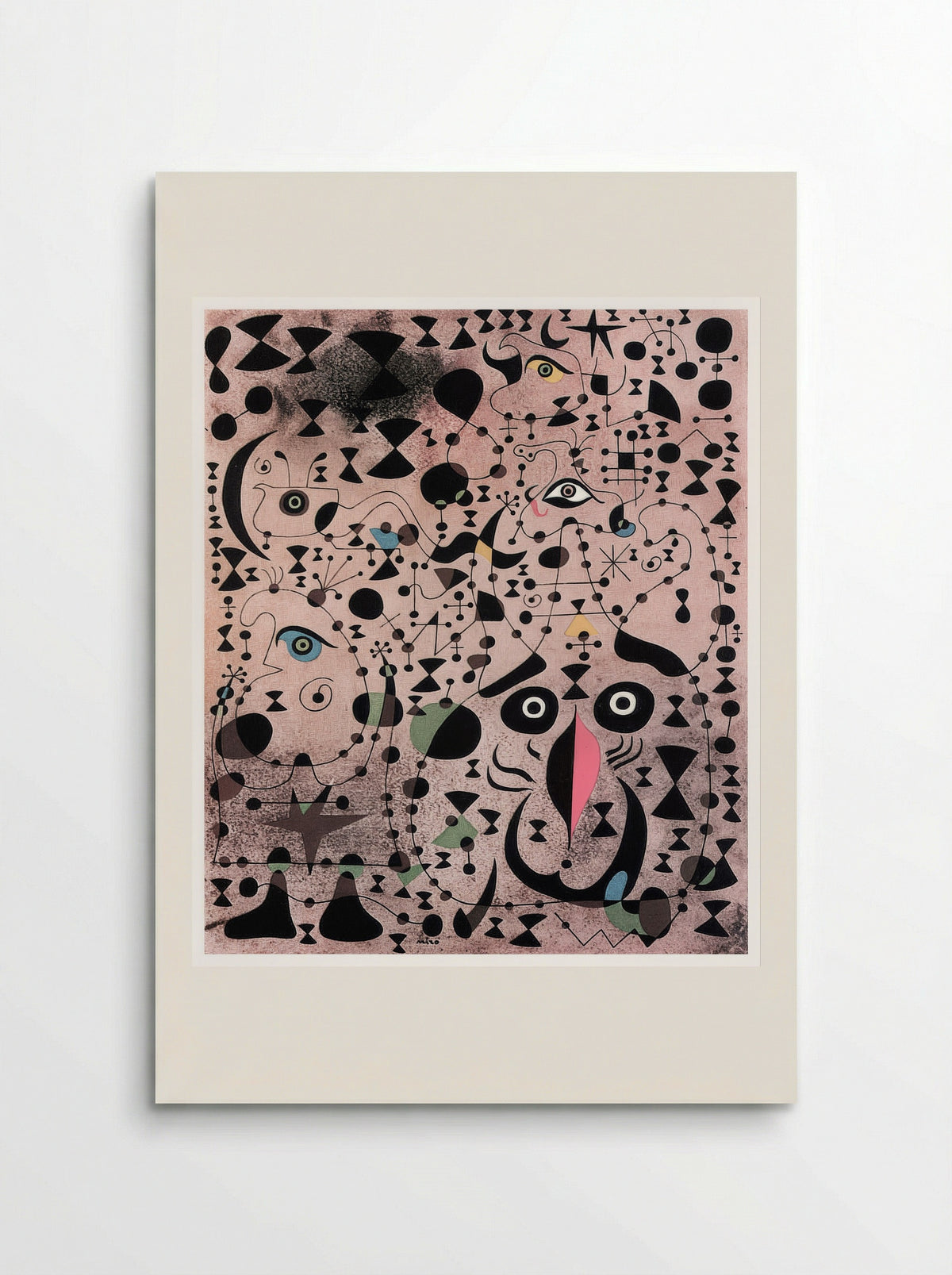 The Beautiful Bird Revealing the Unknown to a Pair of Lovers (from the Constellations series) - Joan Miró - Poster
