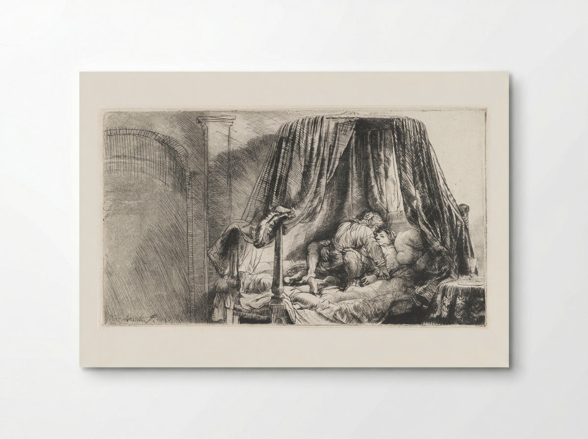 The Bedstead - Rembrandt van Rijn - Poster