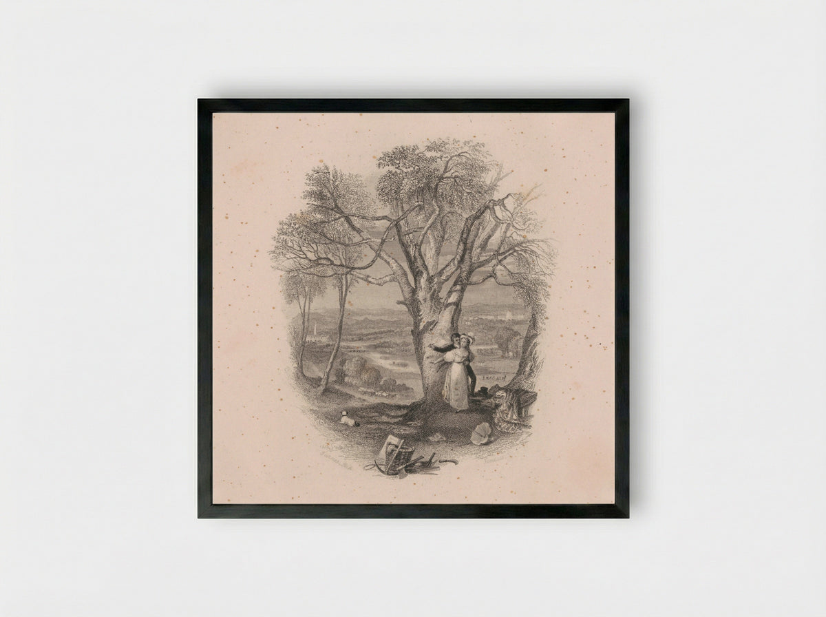 The Beech Trees Petition - Edward Goodall - Framed Print Black