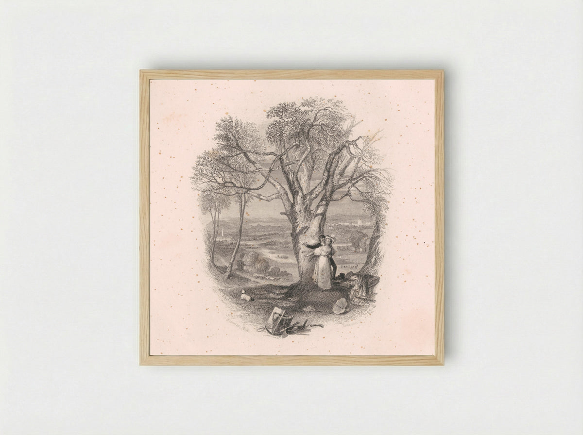 The Beech Trees Petition - Edward Goodall - Framed Print Wood