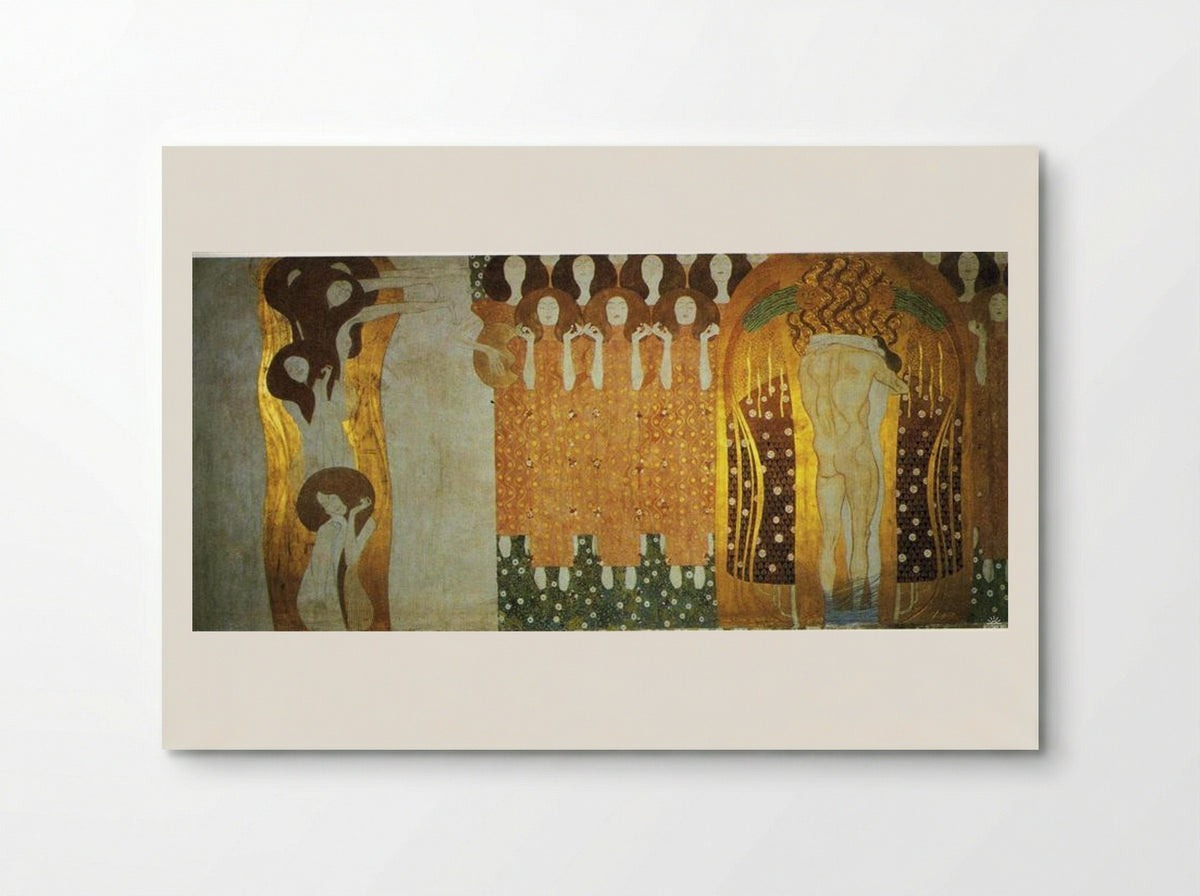 The Beethoven Frieze: The Longing for Happiness Finds Repose in Poetry - Gustav Klimt - Poster