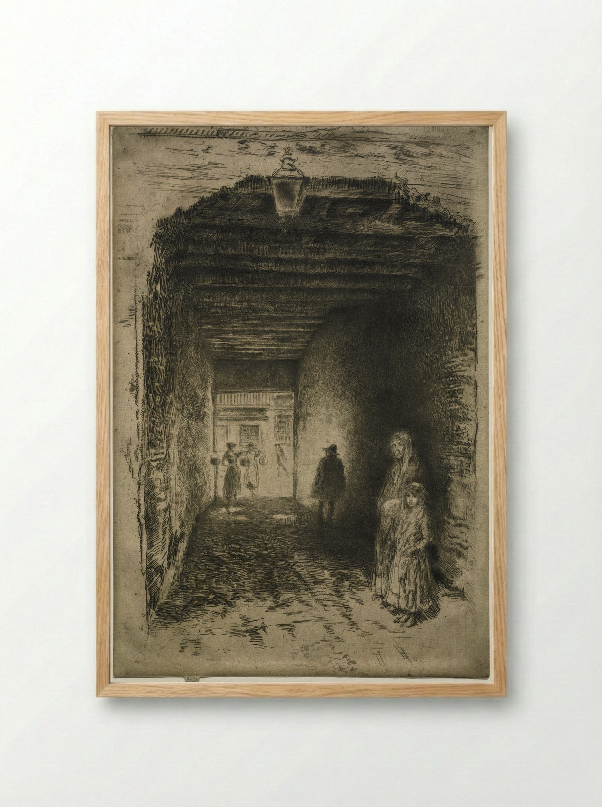 The Beggars - James McNeill Whistler - Framed Print Wood