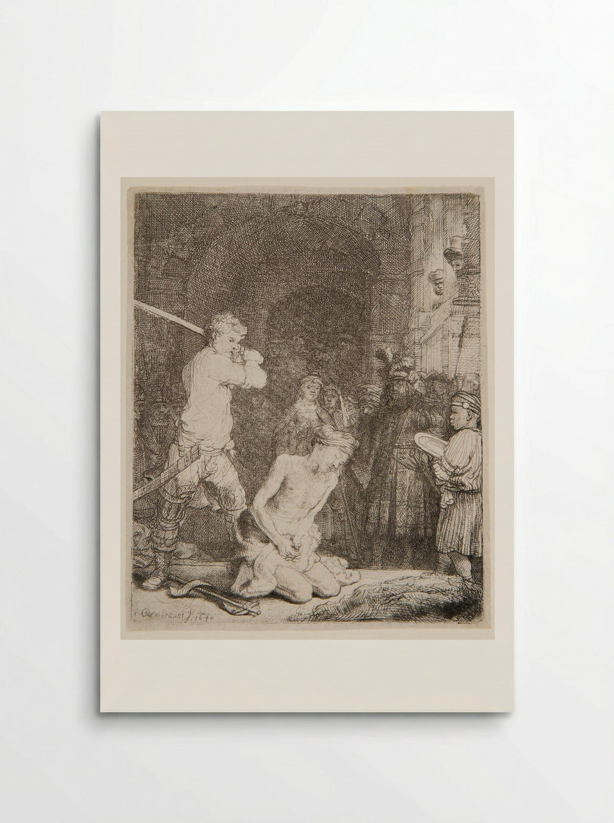 The Beheading of John the Baptist - Rembrandt Harmensz. van Rijn - Poster