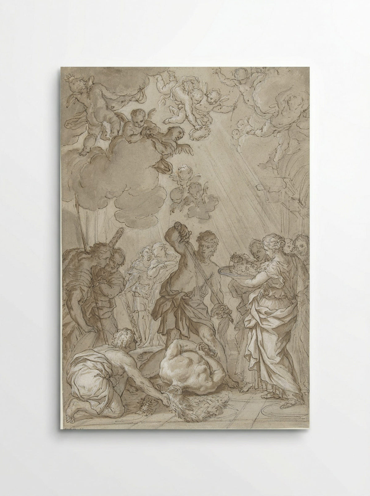 The Beheading of Saint John the Baptist - Giuseppe Nicola Nasini - Poster