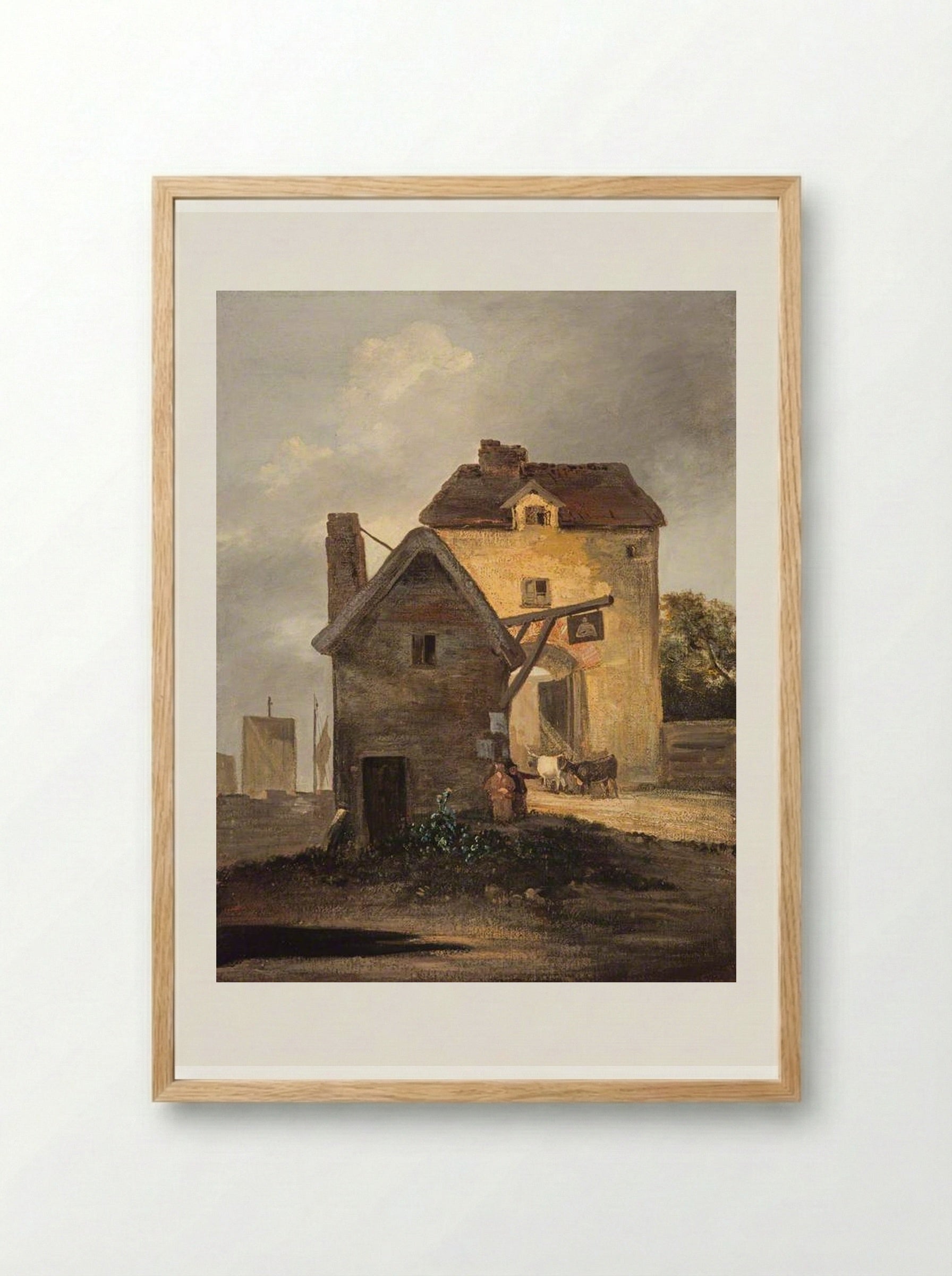 The Bell Inn - John Crome - Framed Print Wood