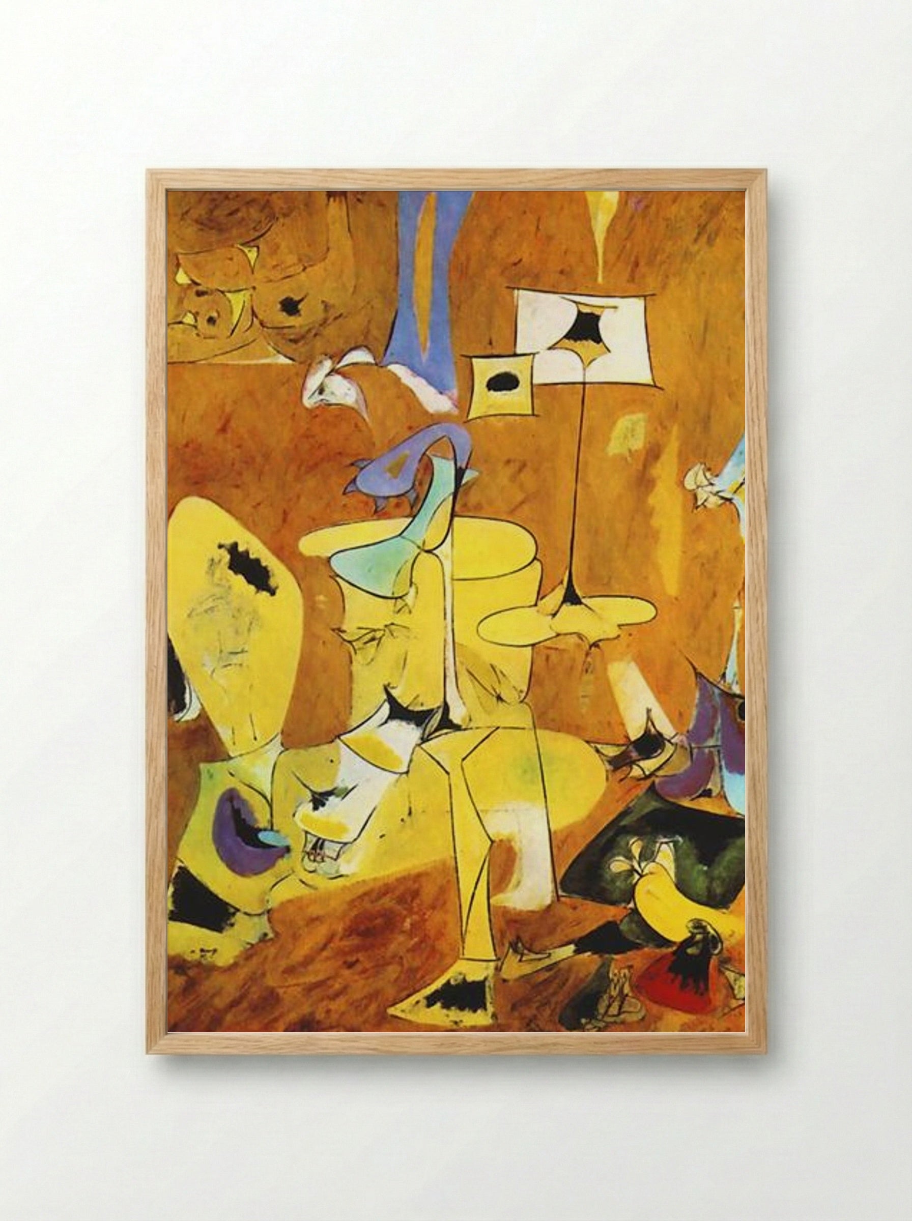 The Betrothal II - Arshile Gorky - Framed Print Wood