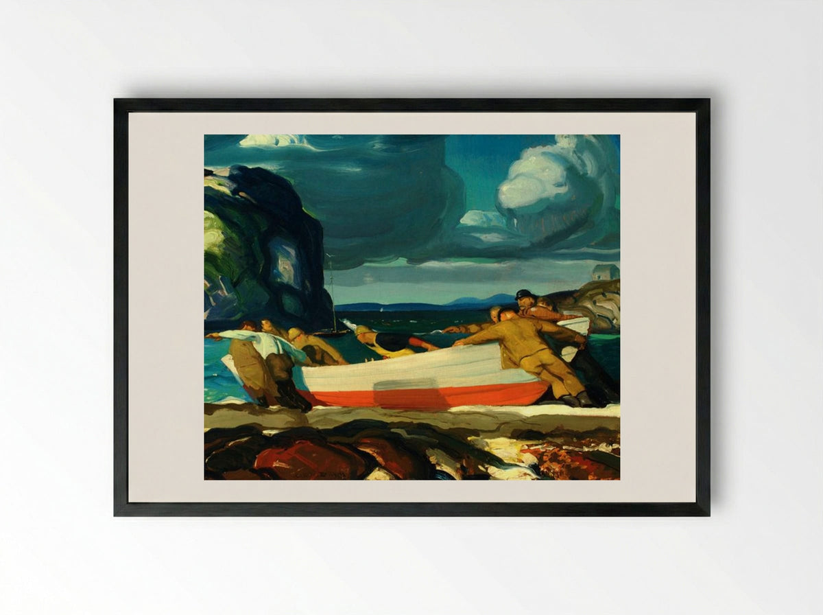 The Big Dory - George Bellows - Framed Print Black
