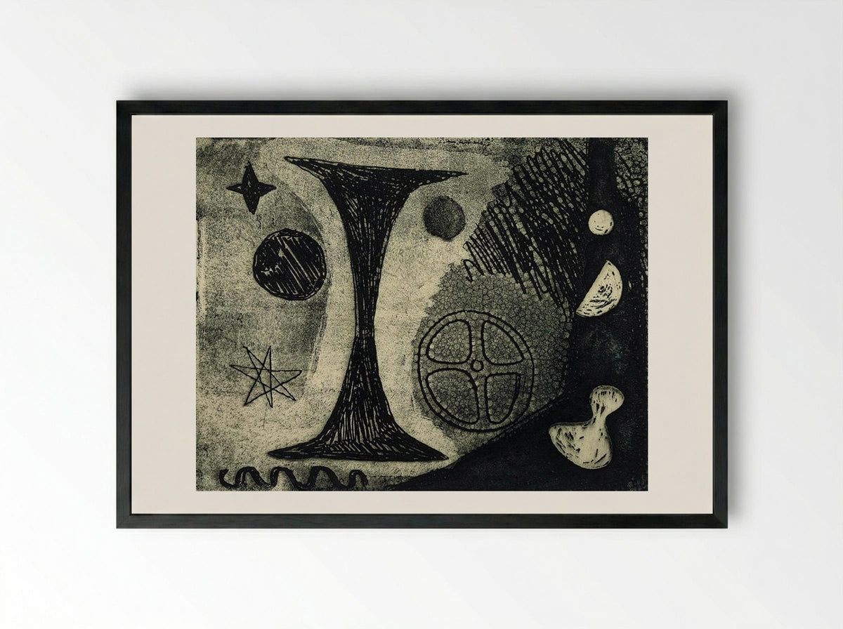 The Big I - Alexander Calder - Framed Print Black
