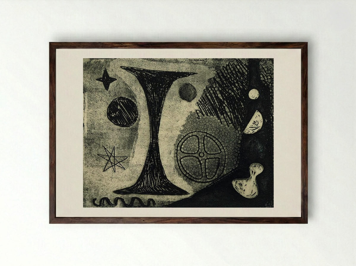 The Big I - Alexander Calder - Framed Print Dark Wood
