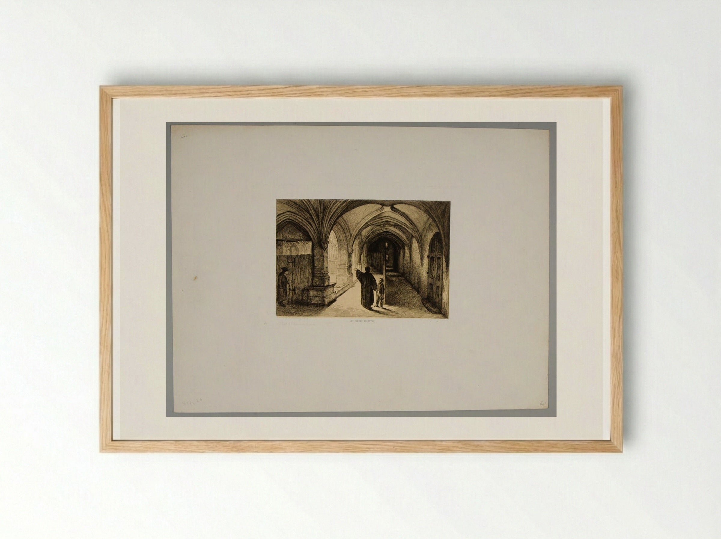 The Billed Carmelites - Léopold Flameng - Framed Print Wood