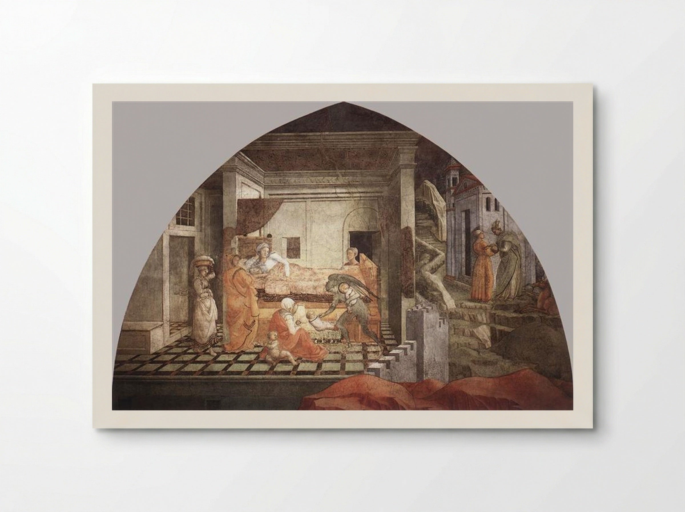 The Birth and Infancy of St. Stephen - Filippo Lippi - Poster