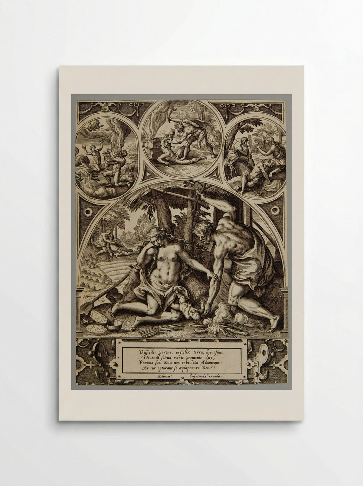 The Birth of Cain - Adriaen Collaert - Poster
