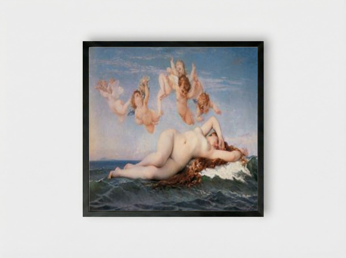 The Birth of Venus - Alexandre Cabanel - Framed Print Black