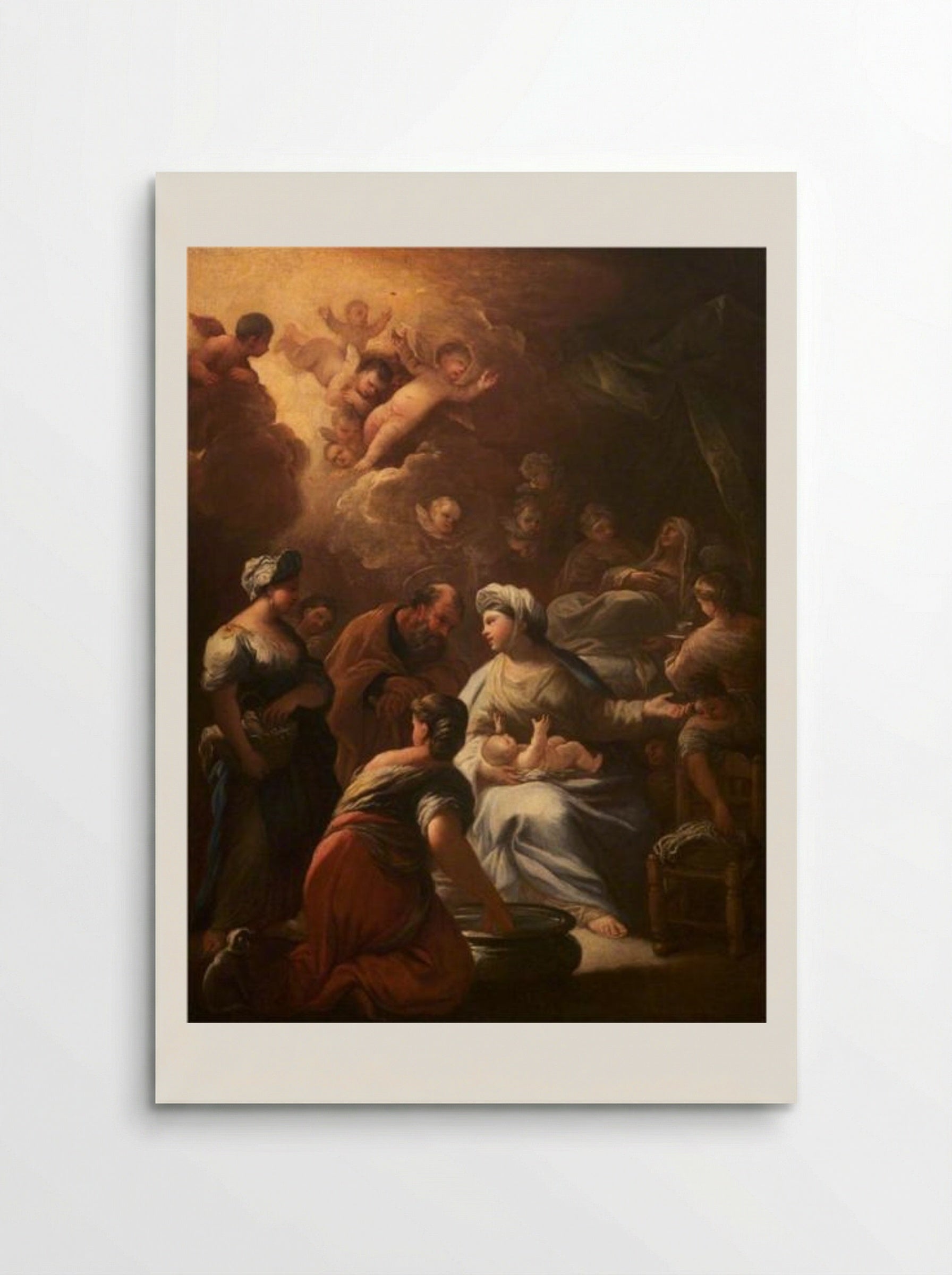 The Birth of the Virgin - Luca Giordano - Poster