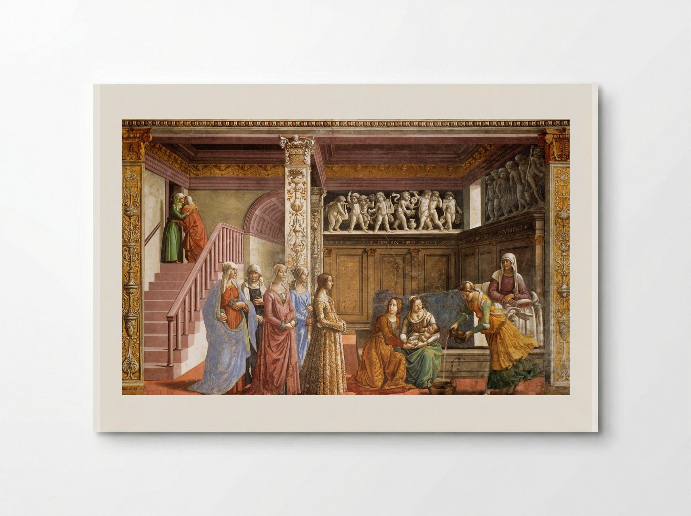 The Birth of the Virgin - Domenico Ghirlandaio - Poster