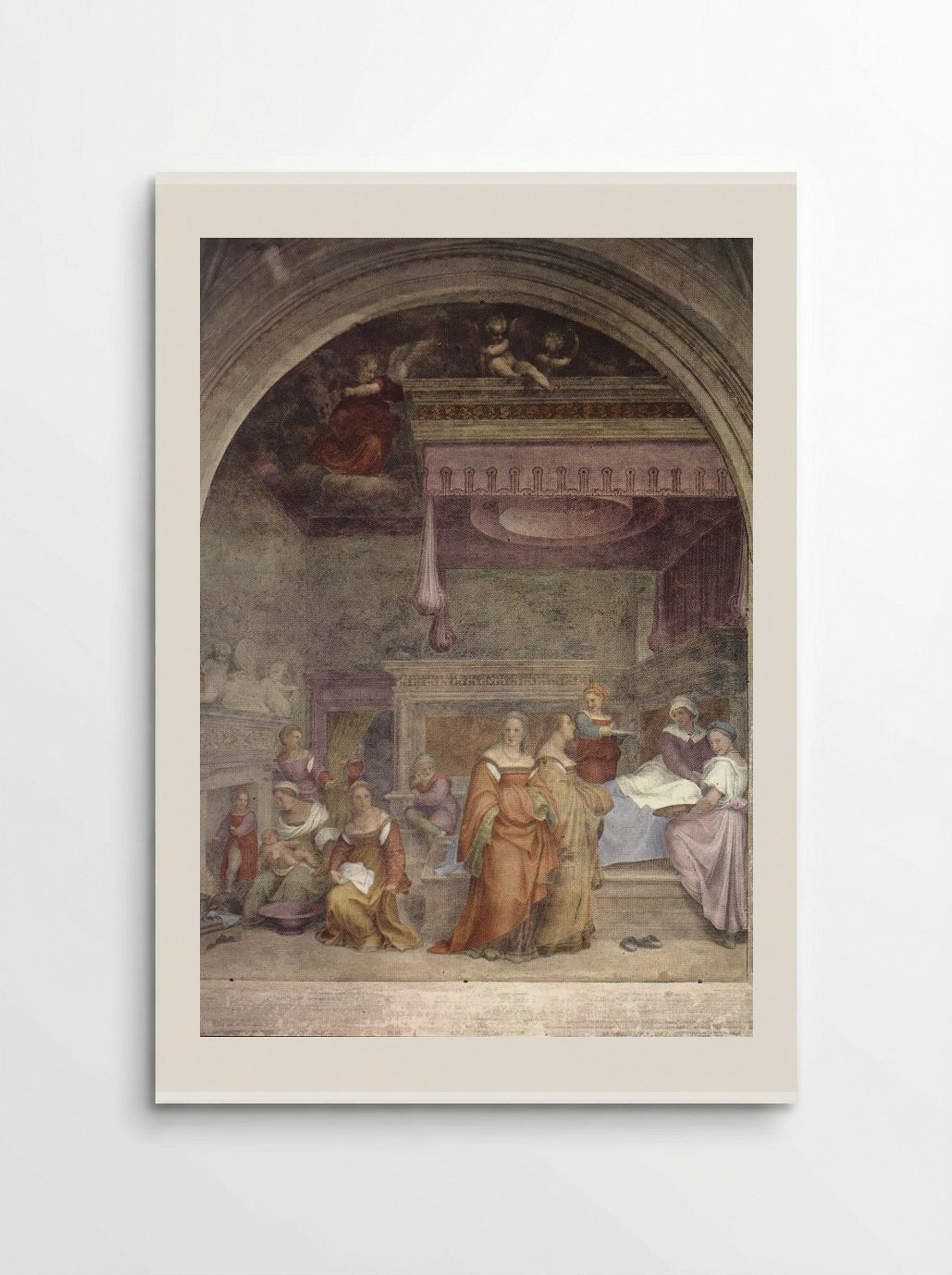 The Birth of the Virgin - Andrea del Sarto - Poster