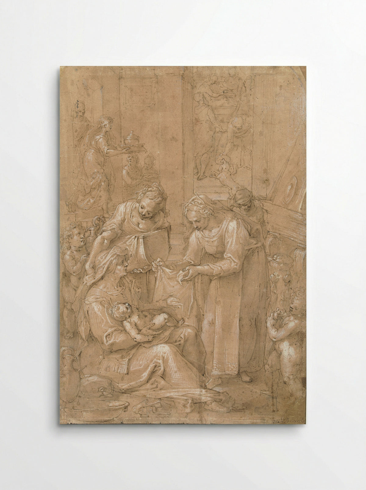 The Birth of the Virgin - Filippo Bellini - Poster