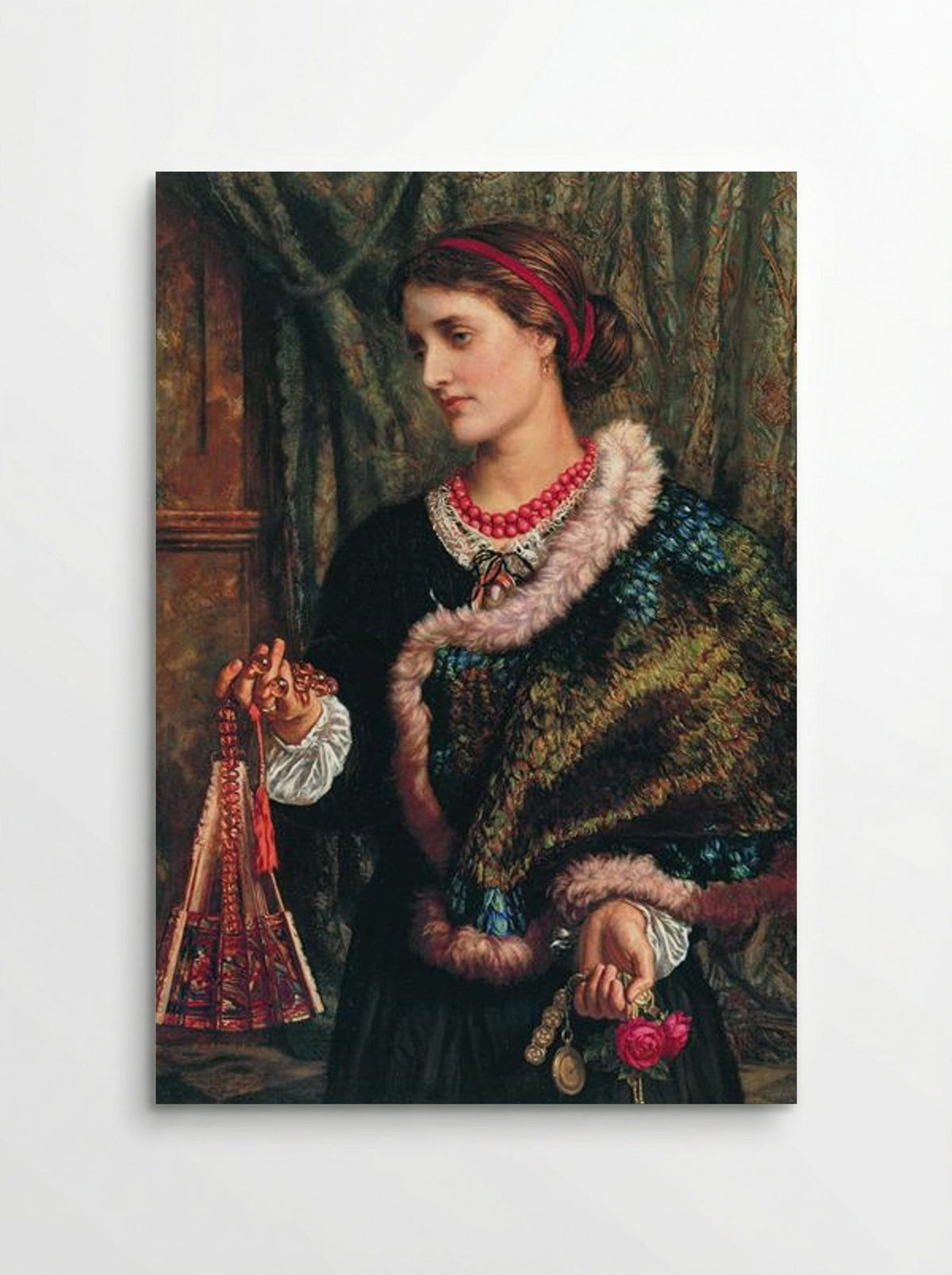 The Birthday (A Portrait of the Artist's Wife, Edith) - William Holman Hunt - Poster