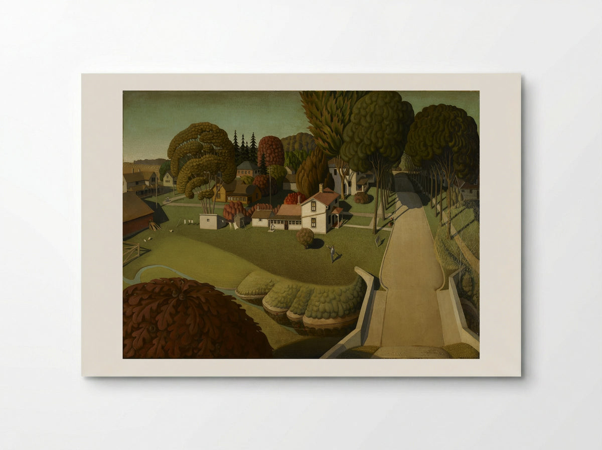 The Birthplace of Herbert Hoover - Grant Wood - Poster