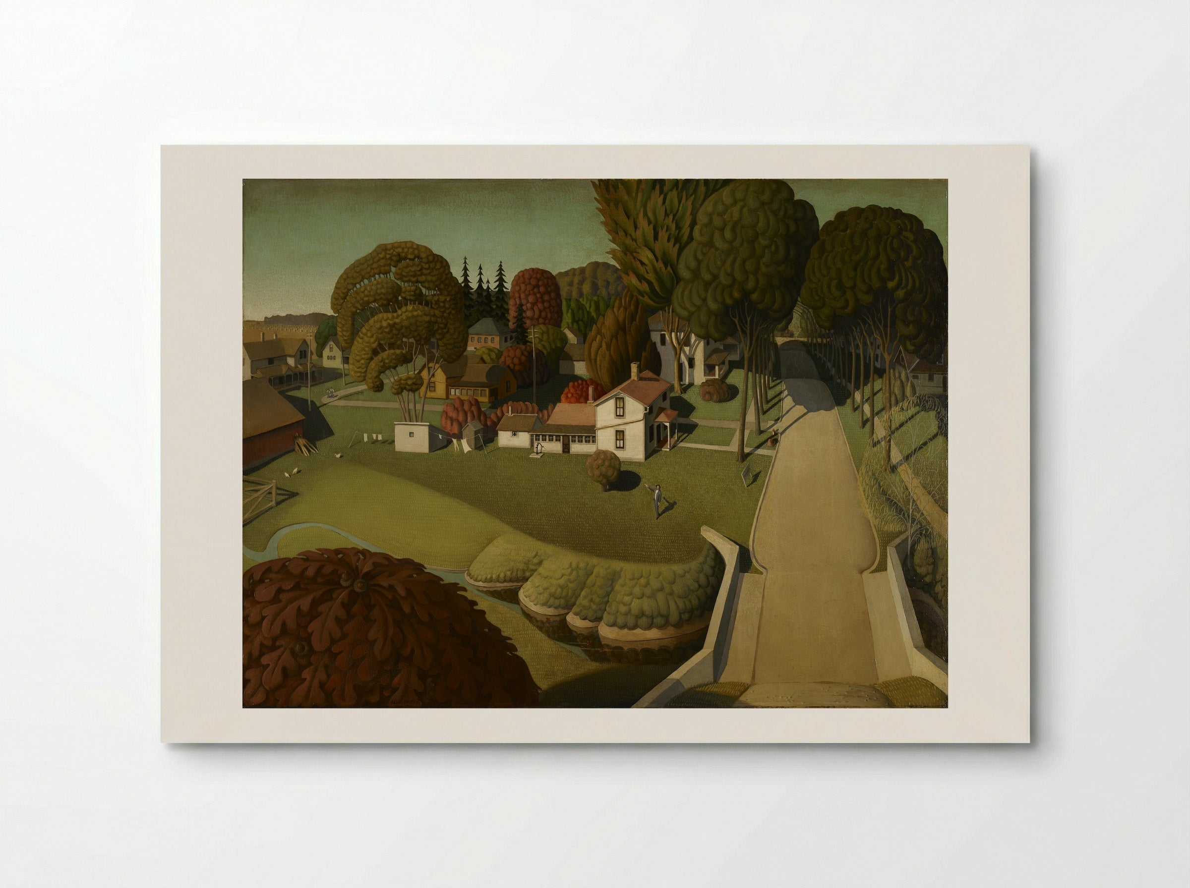 The Birthplace of Herbert Hoover - Grant Wood - Poster